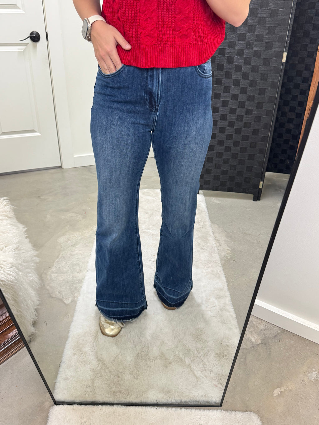 Full Length Dark Denim Jeans