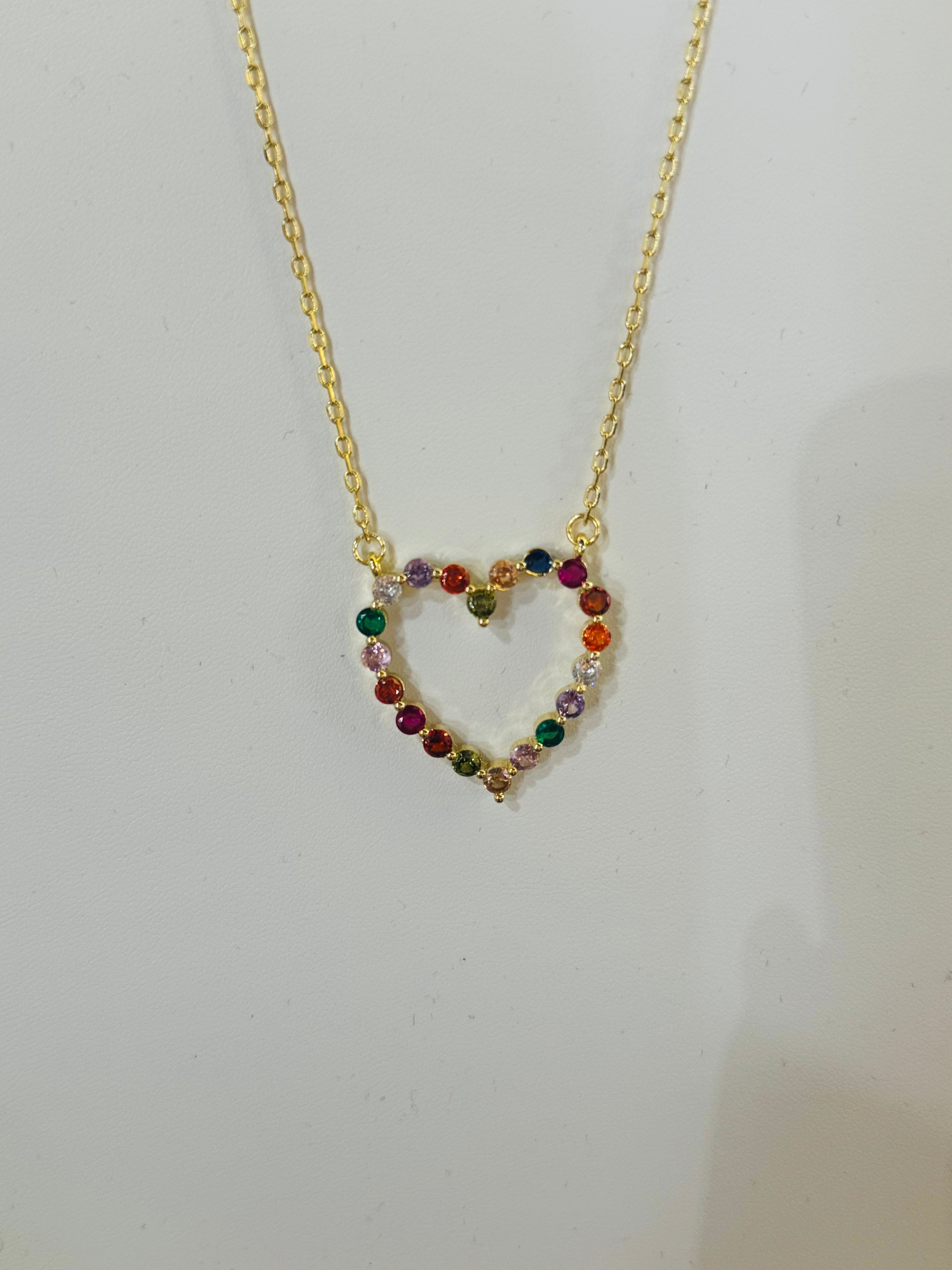 Colorful Heart Necklace