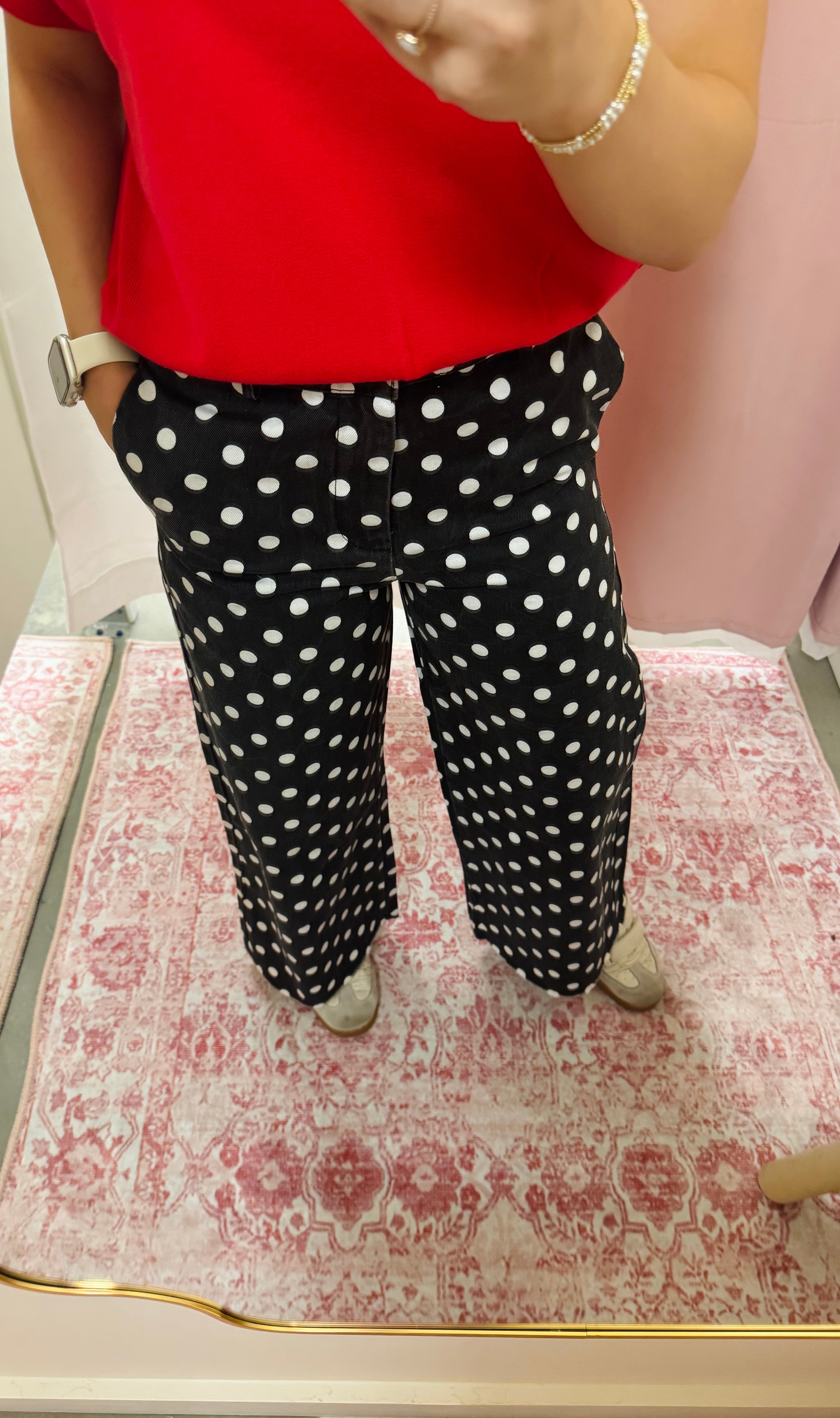 Black Polka Jeans