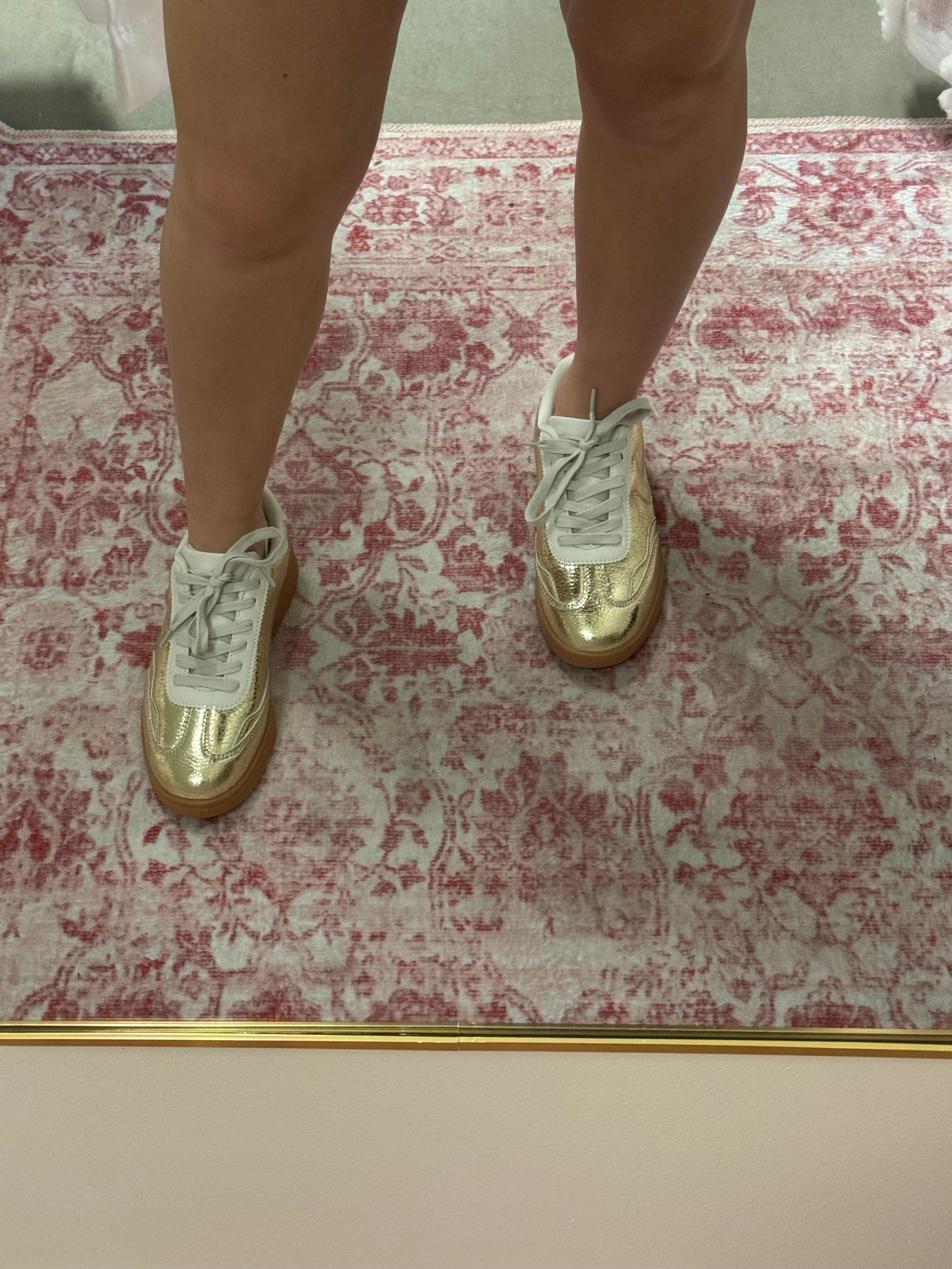 Gold Full Back Sneaker