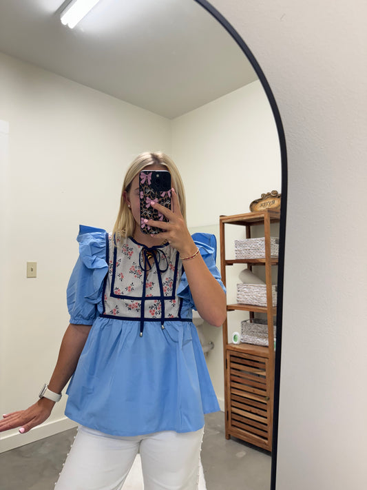 Monday Blues Top