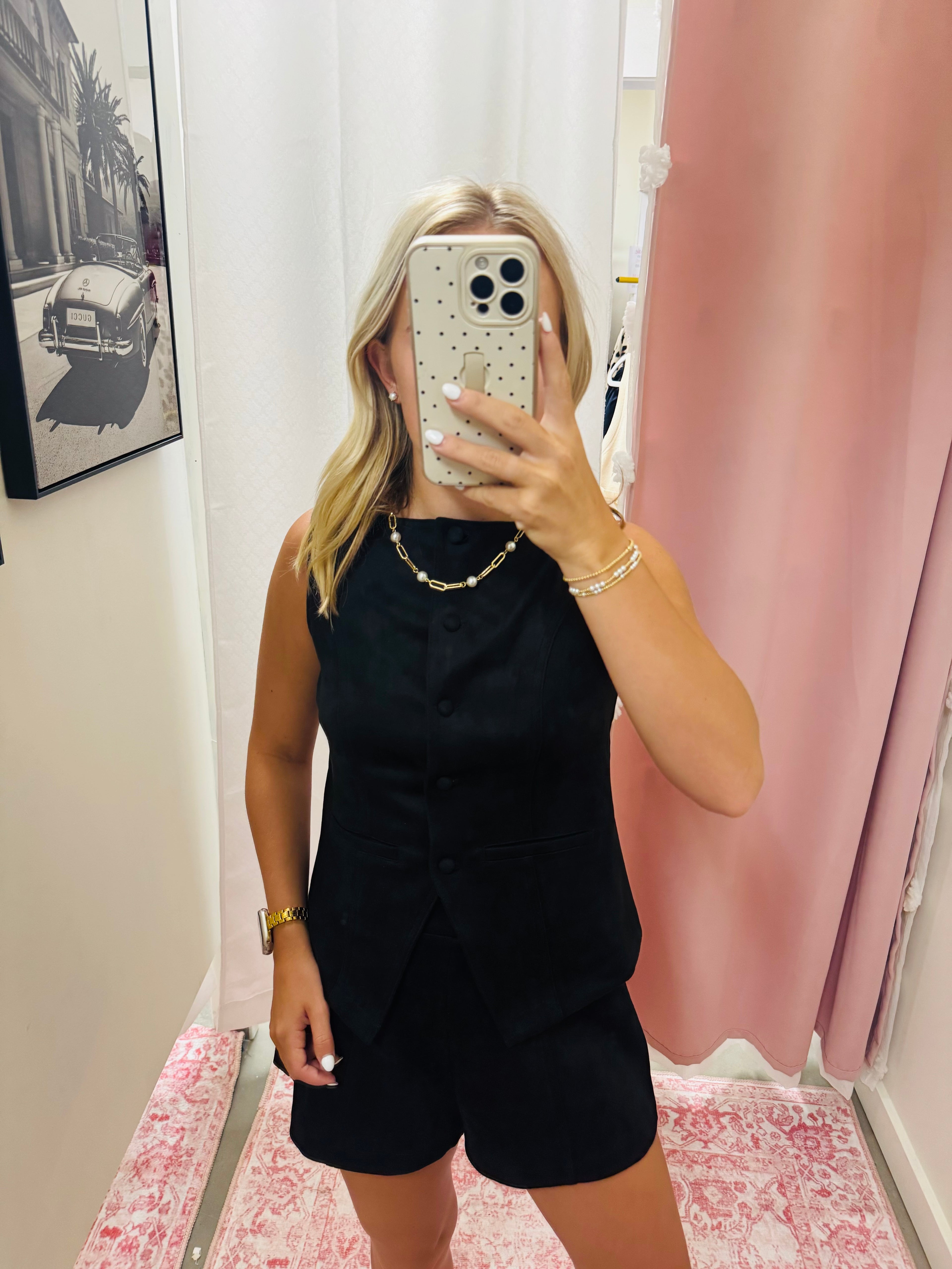 Black Suede Set