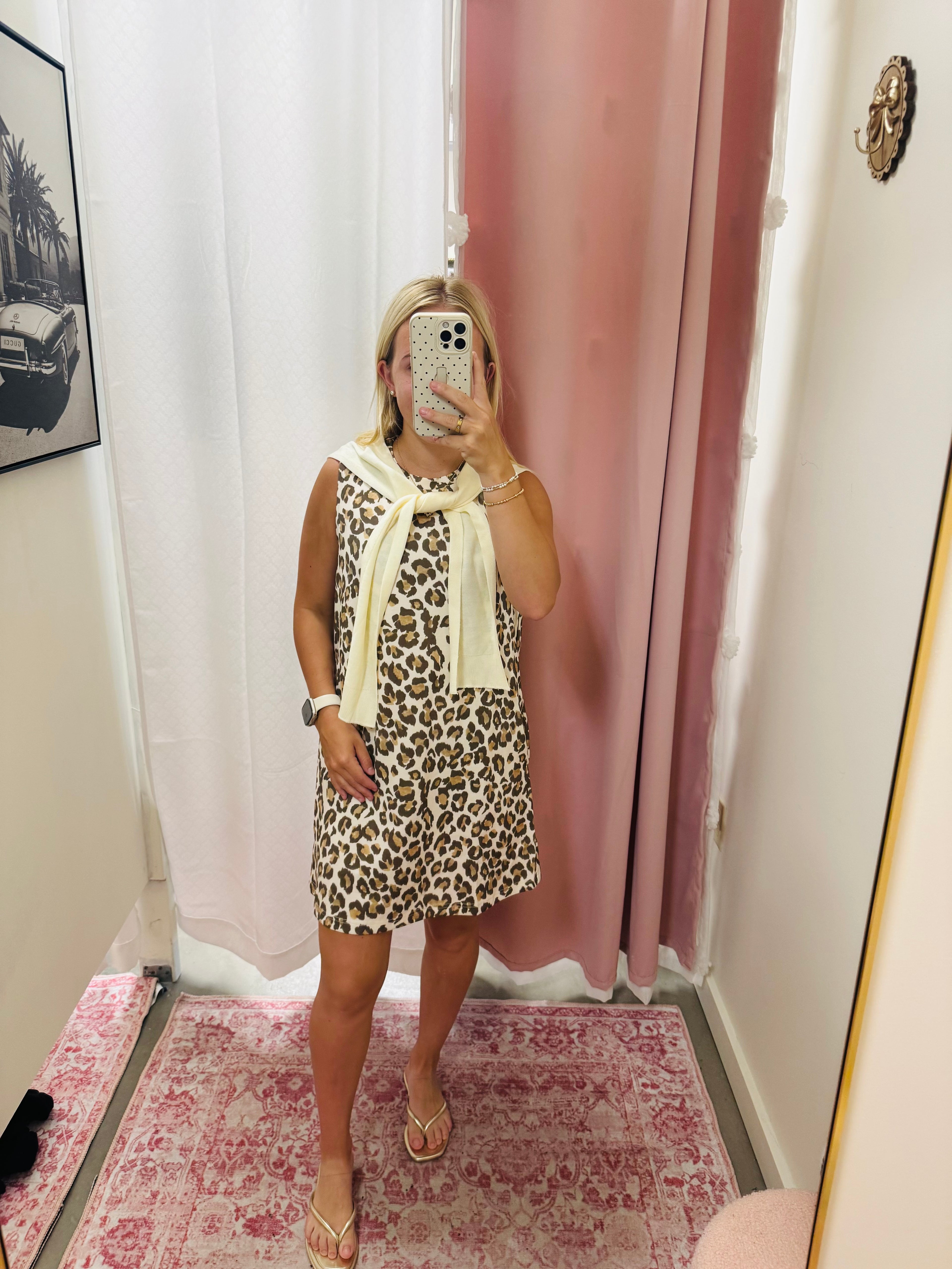 Animal Print Scuba Dress