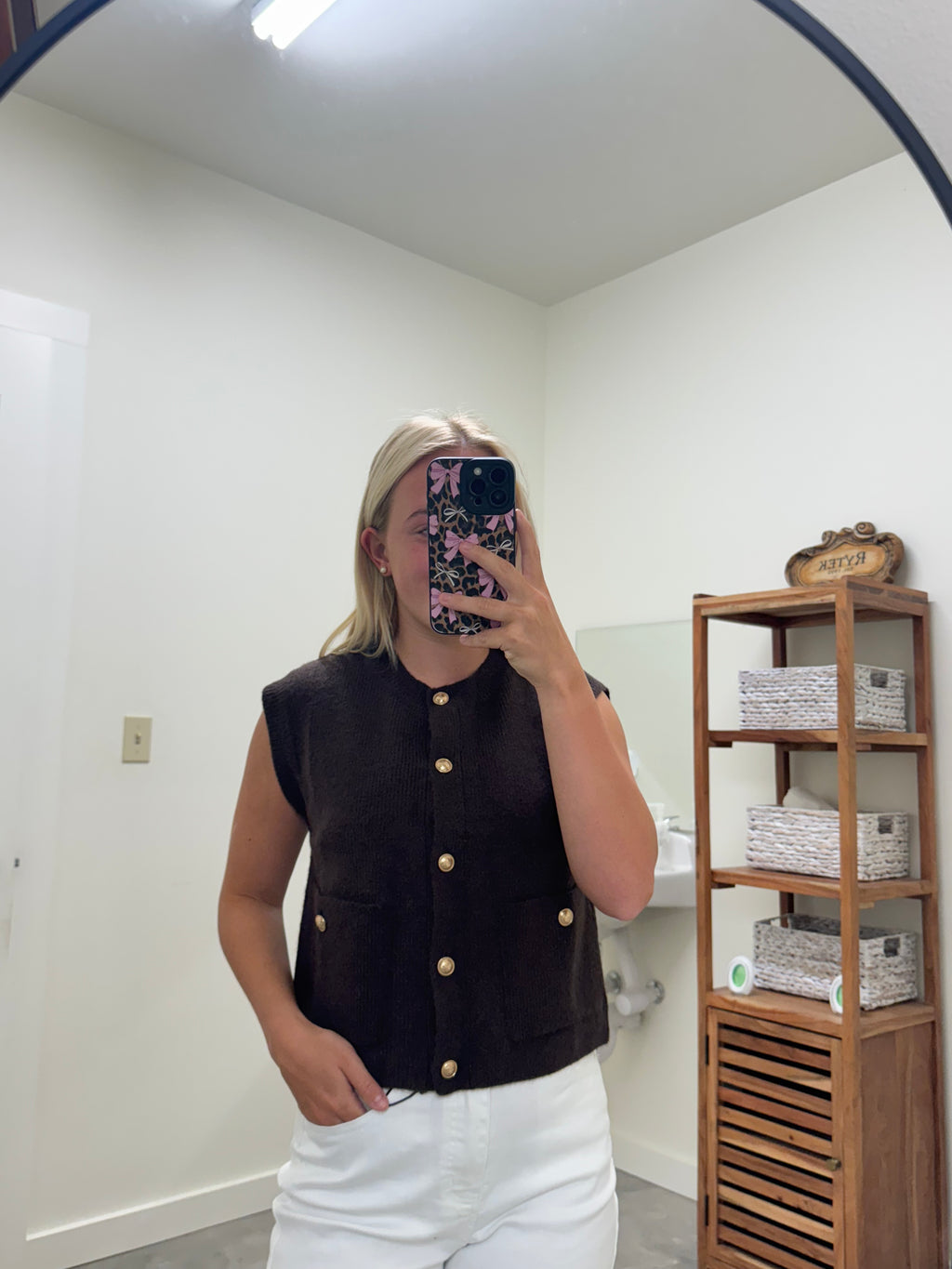 Chocolate Knitted Vest