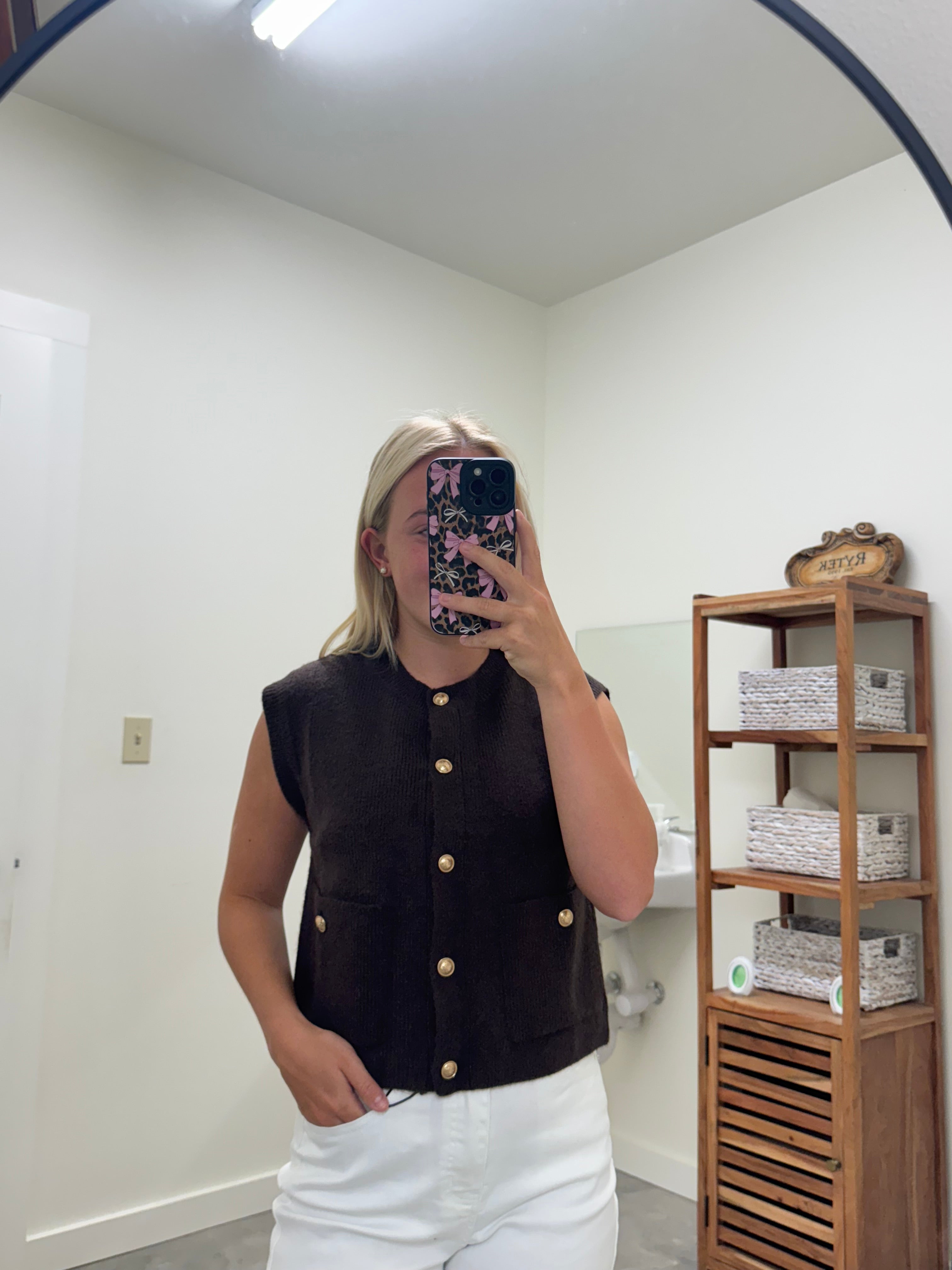 Chocolate Knitted Vest