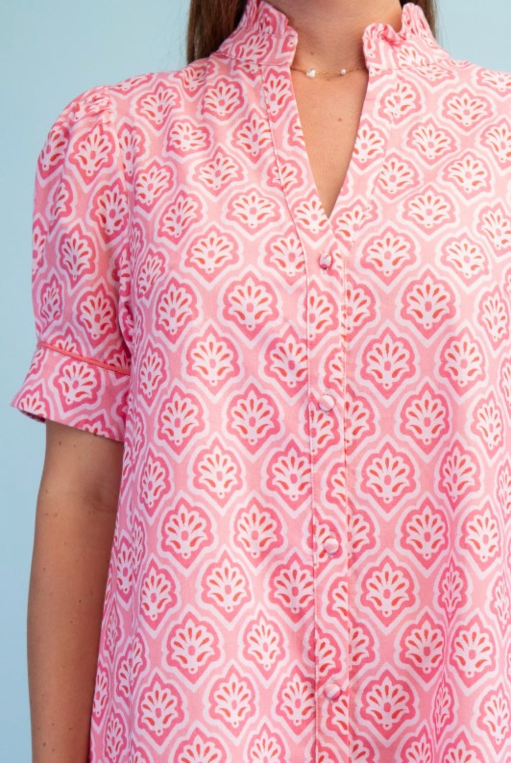 Pink Printed Maxi