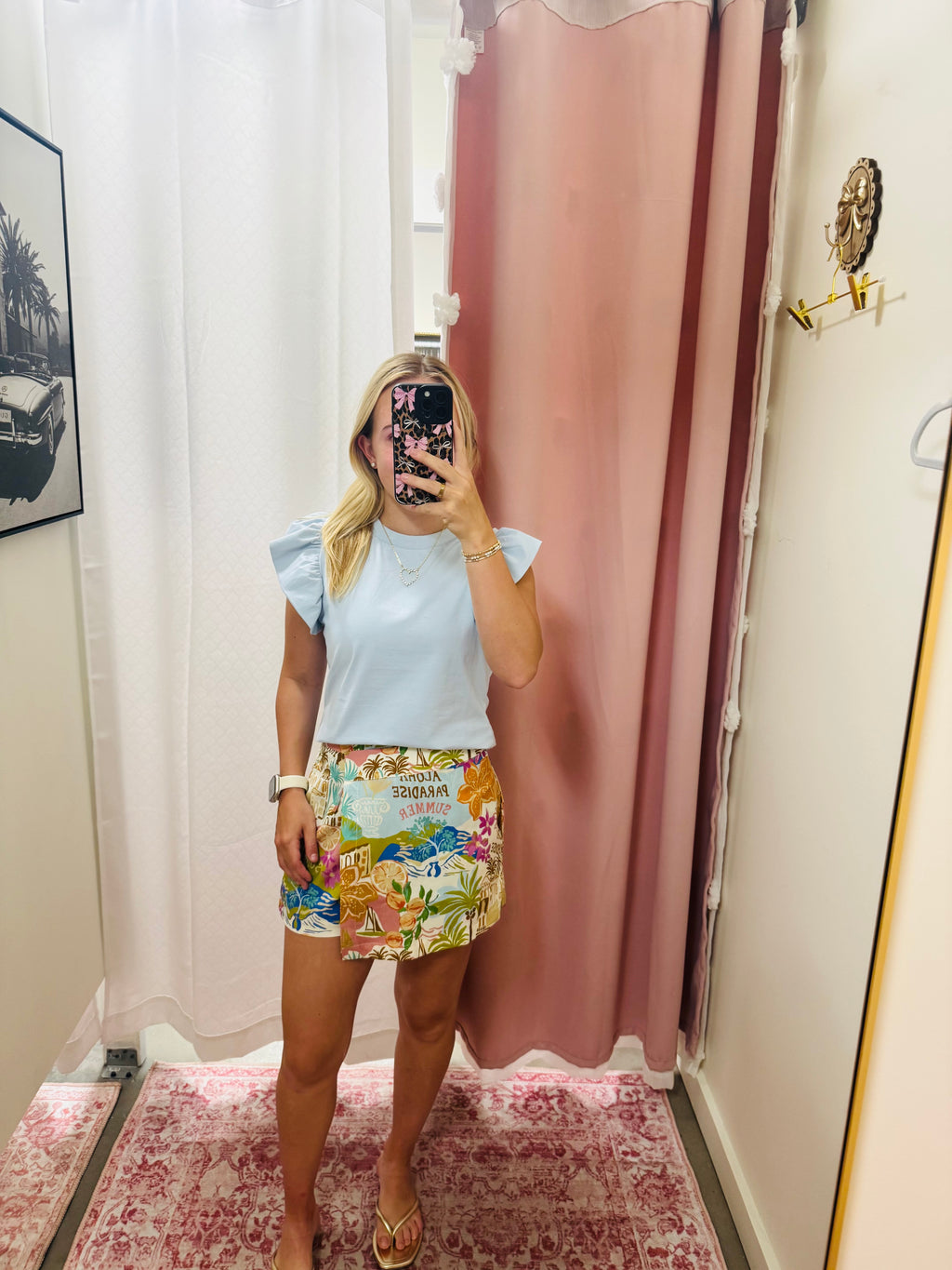 Printed Woven Skort