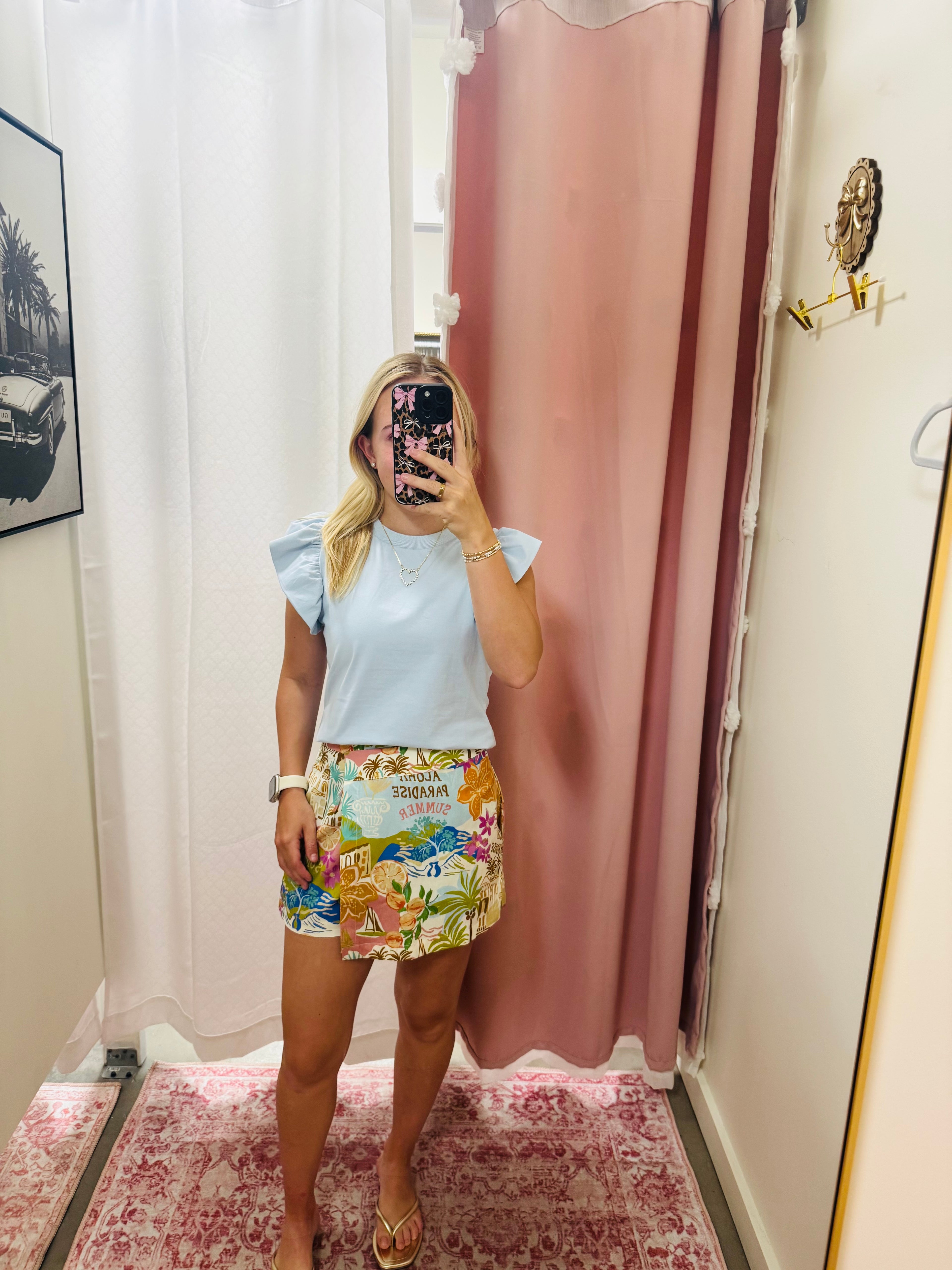 Printed Woven Skort