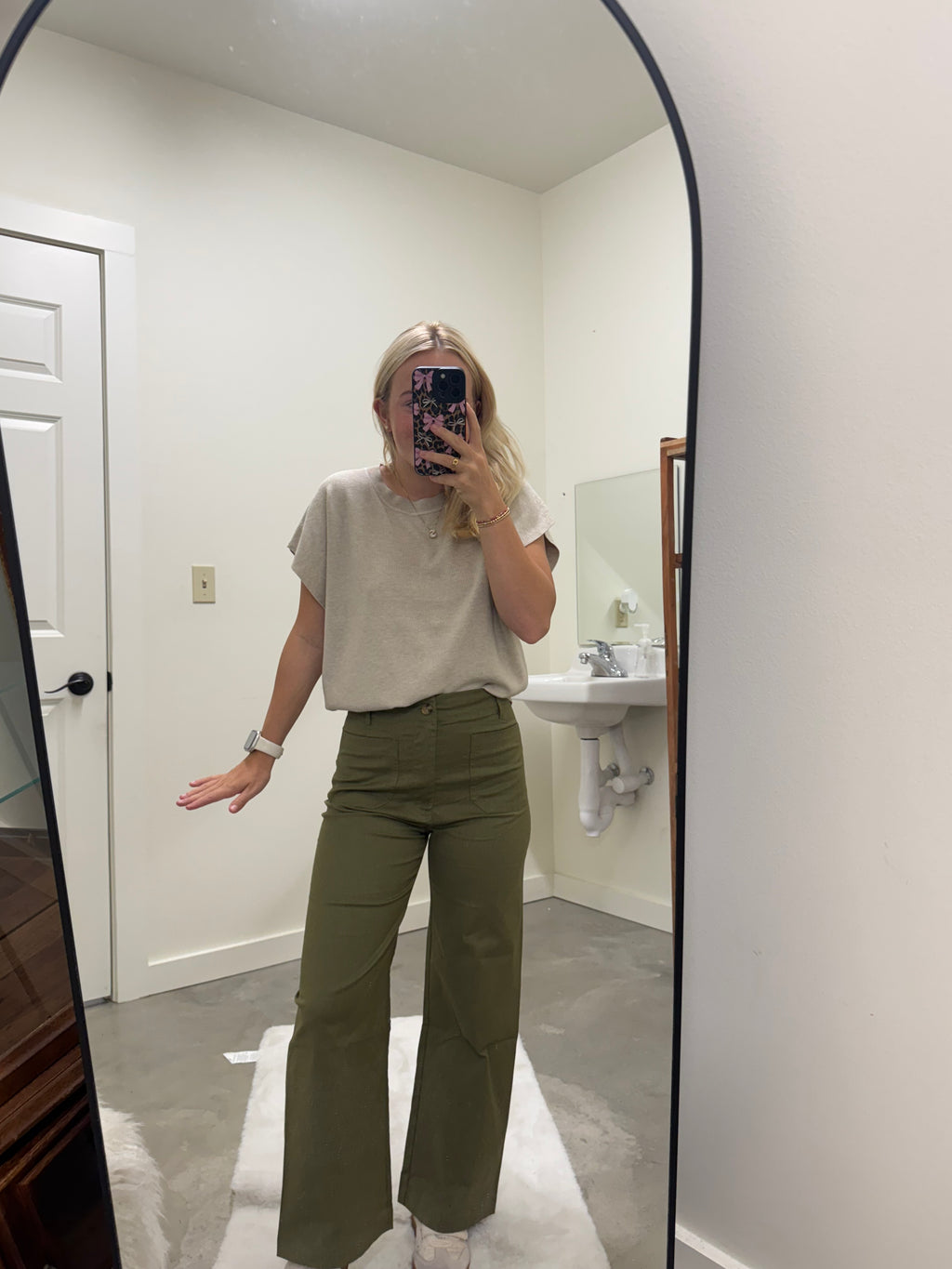 Olive Green Jeans