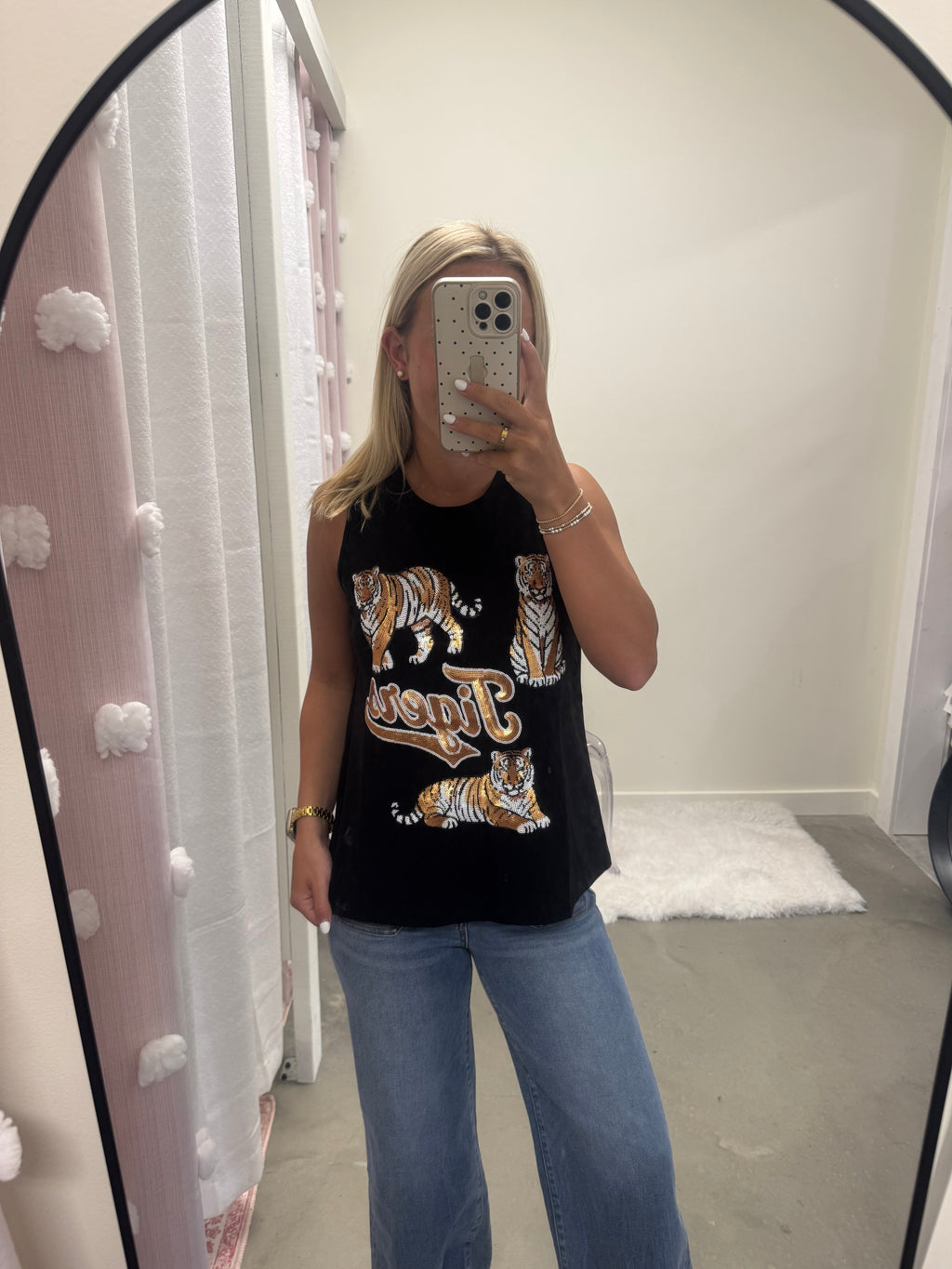 Tiger Sequin Tank
