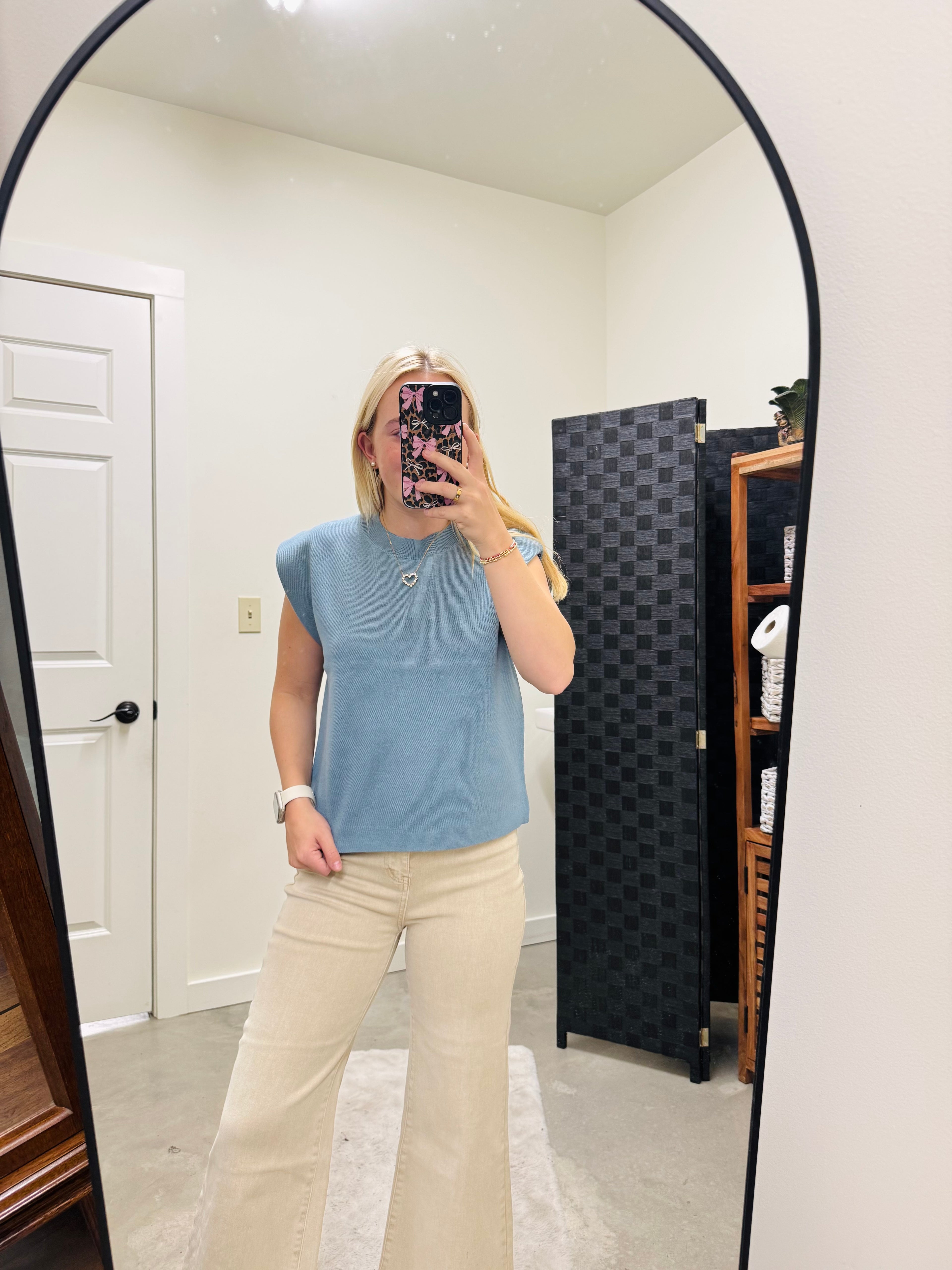 Blue Wash Soft Knit Sweater