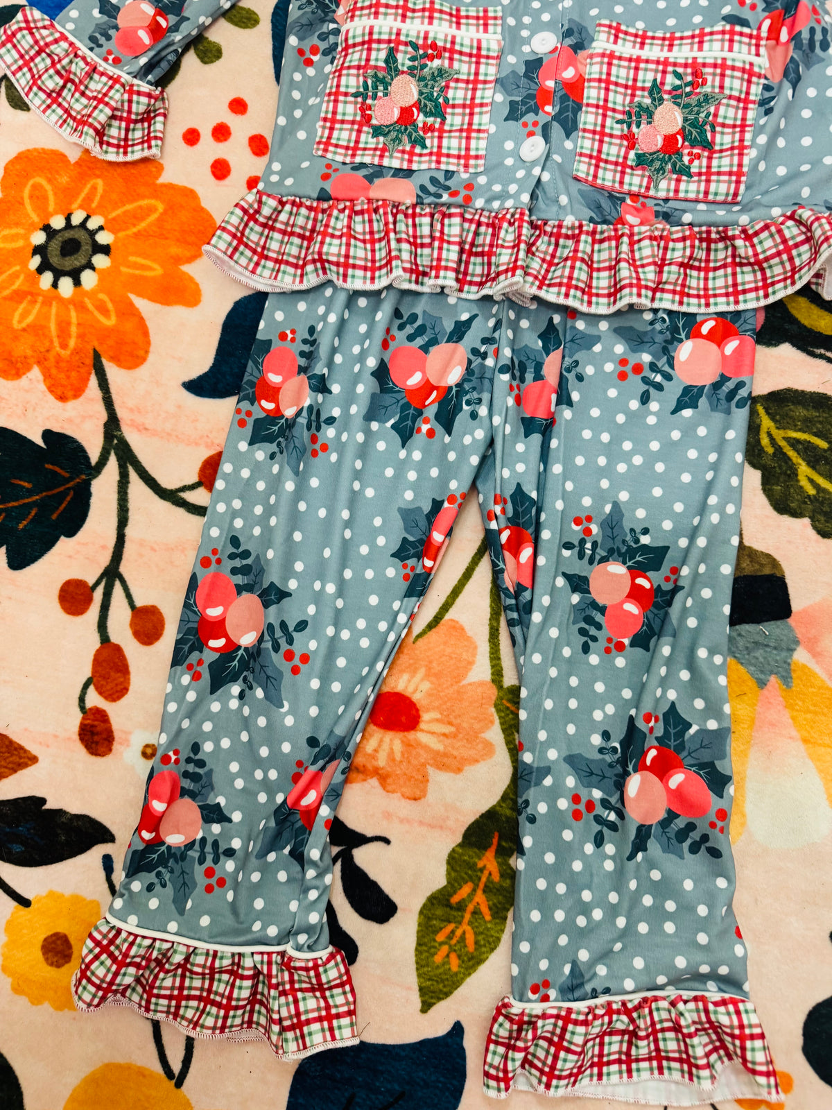 Girls Holly Berry PJs