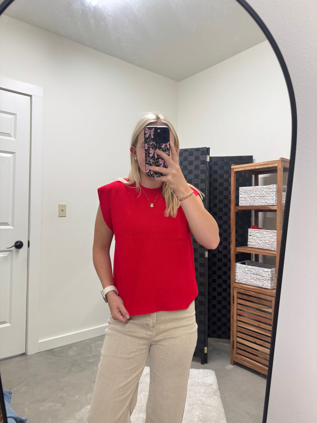 Red Soft Knit Sweater