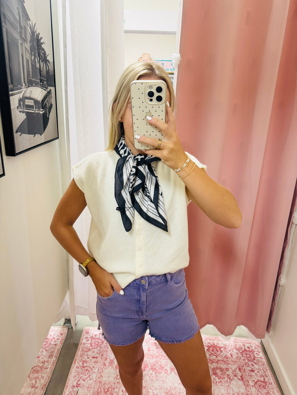 Violet Purple Jean Shorts
