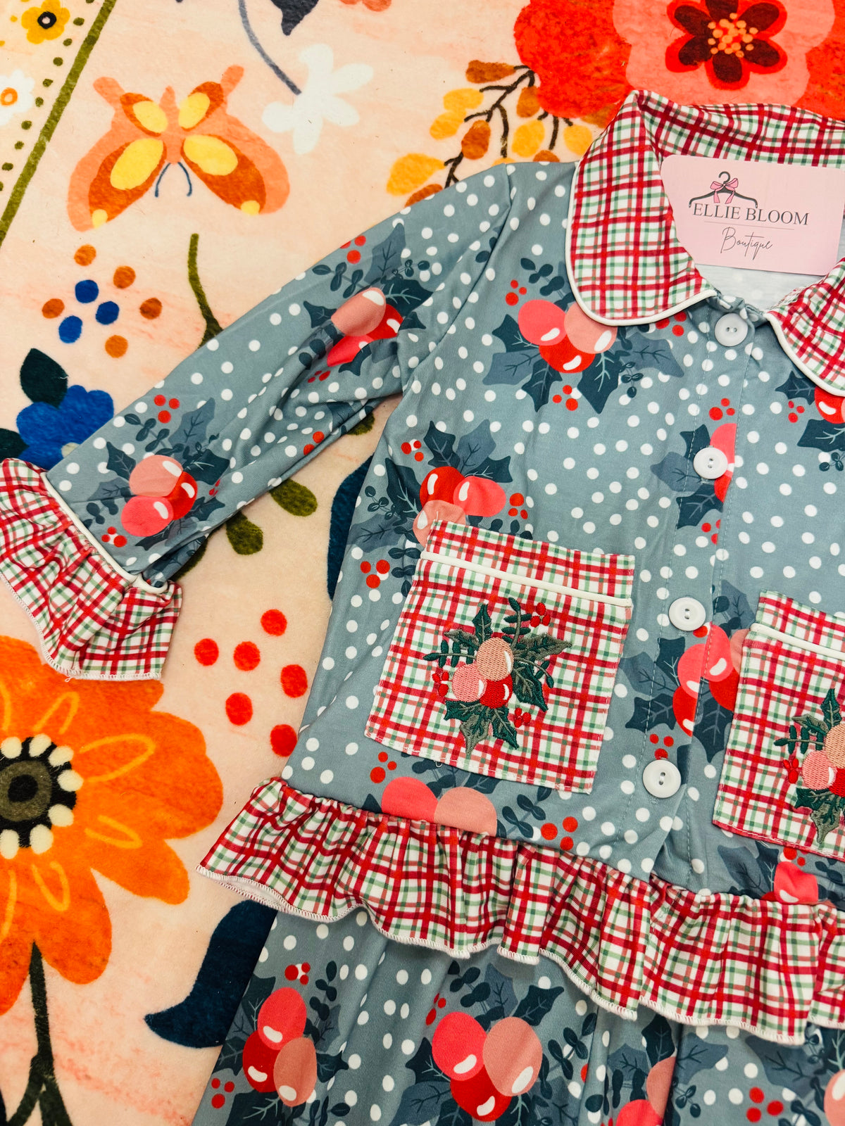 Girls Holly Berry PJs