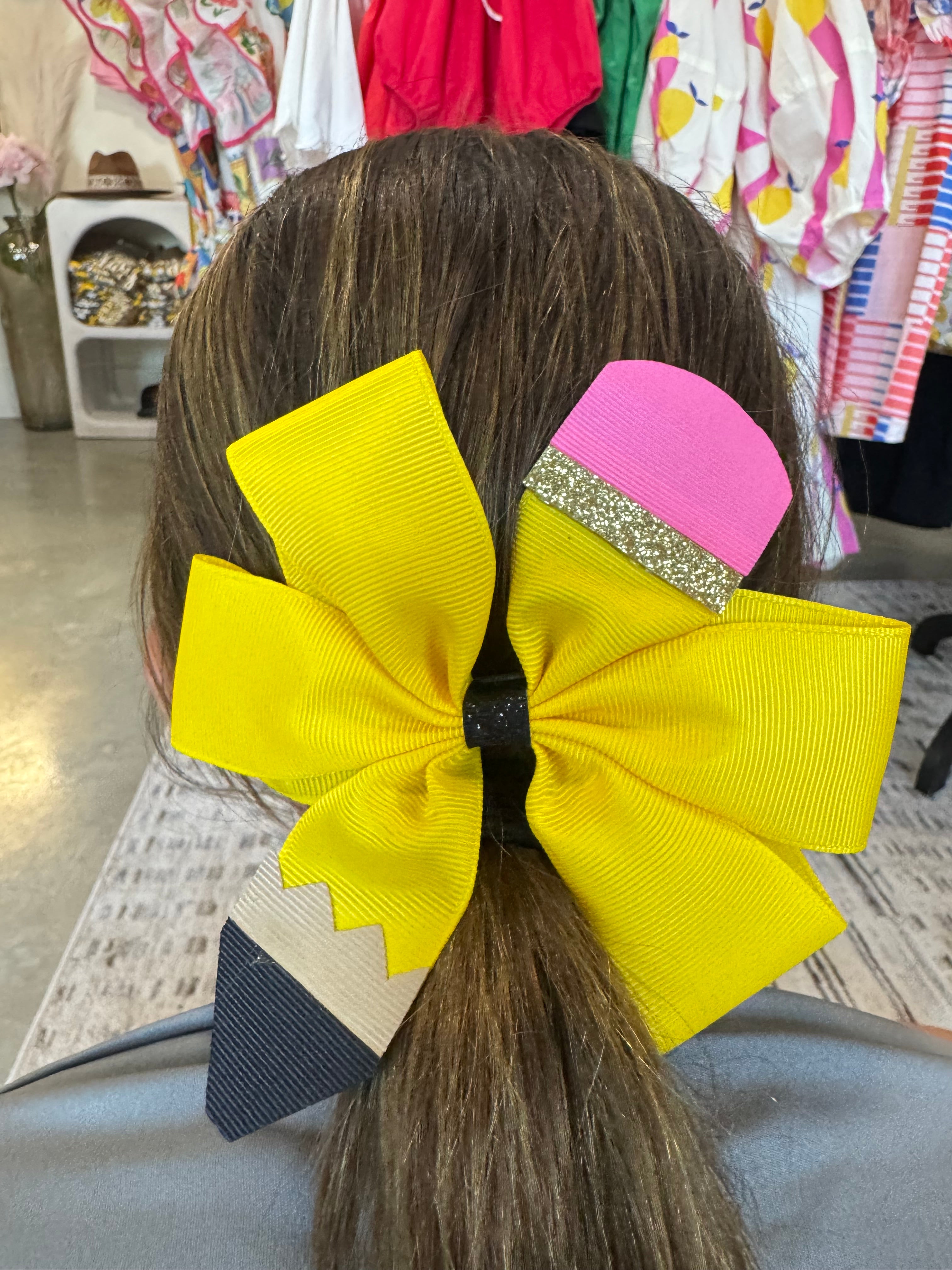 Pencil Bow Clip