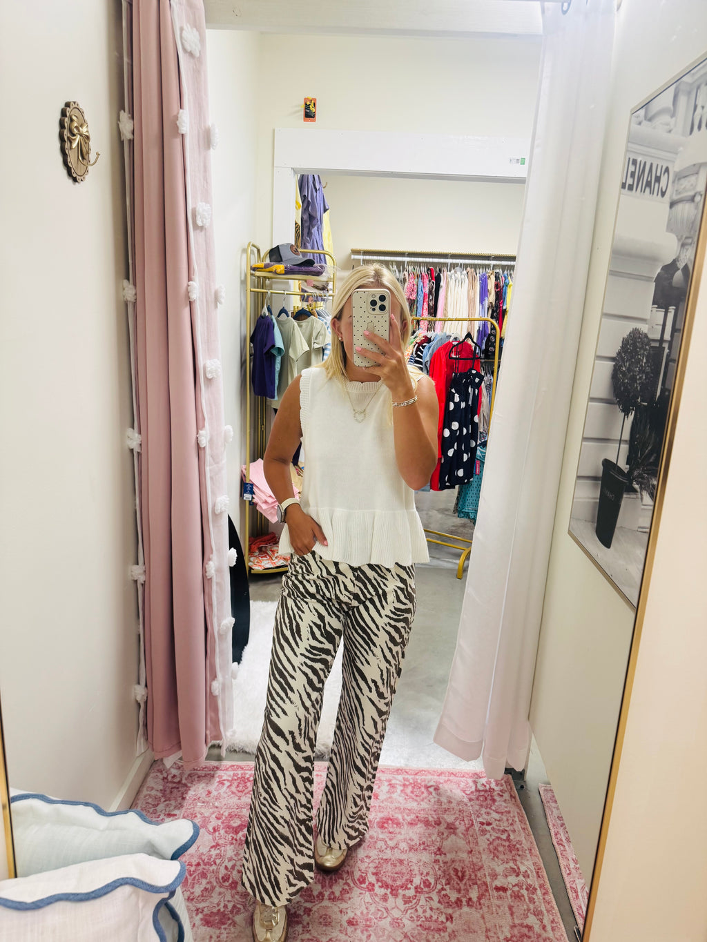 Ecru Tiger Pants