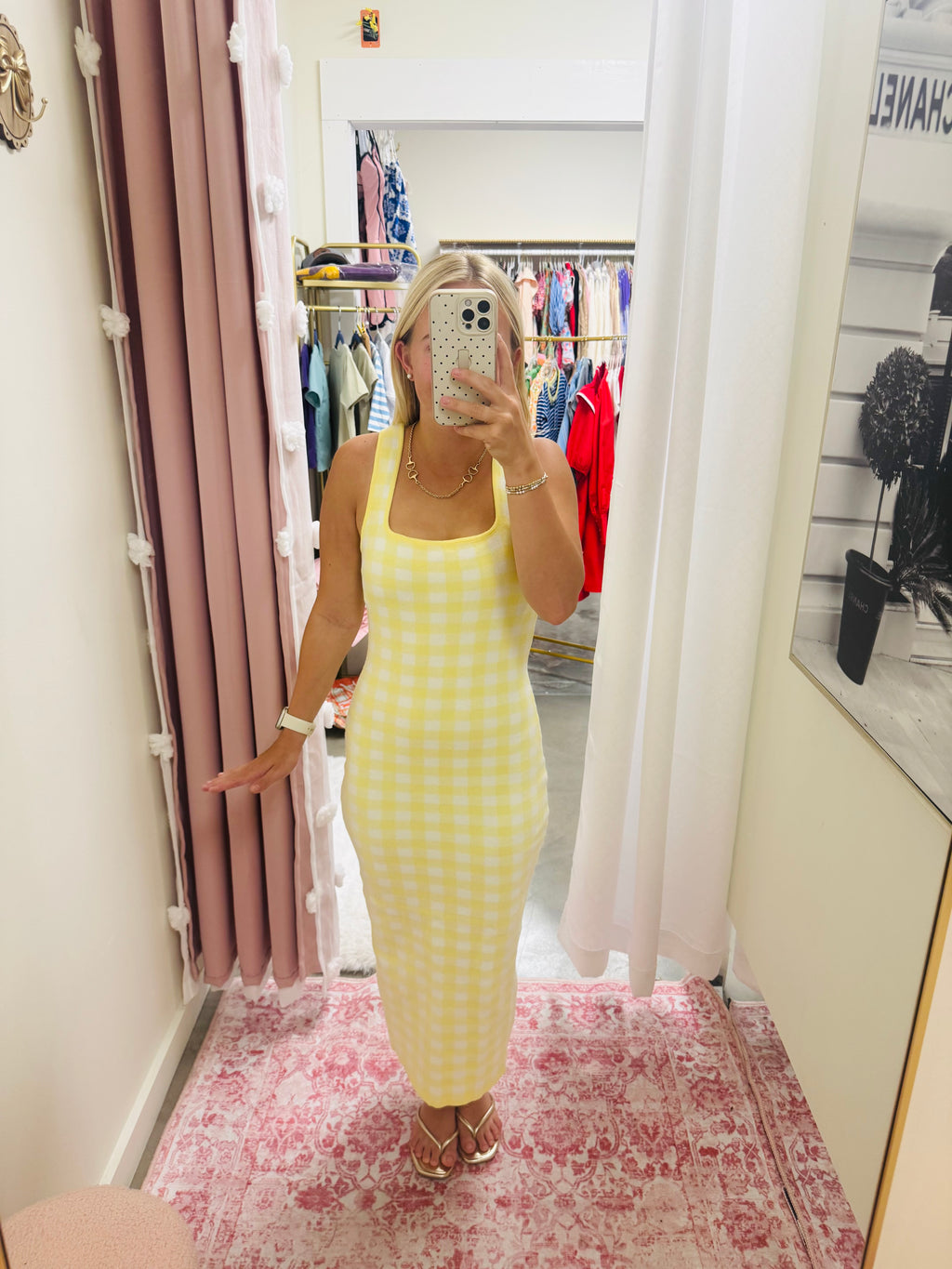 Yellow Gingham Dress
