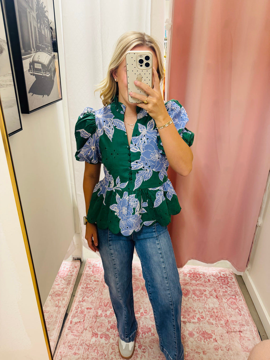 Ankle Straight Front Seam Jeans
