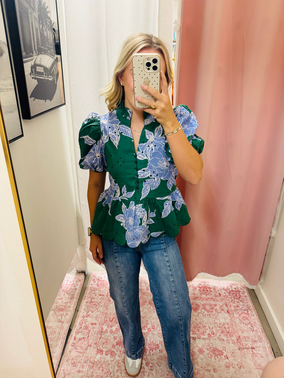 Ankle Straight Front Seam Jeans
