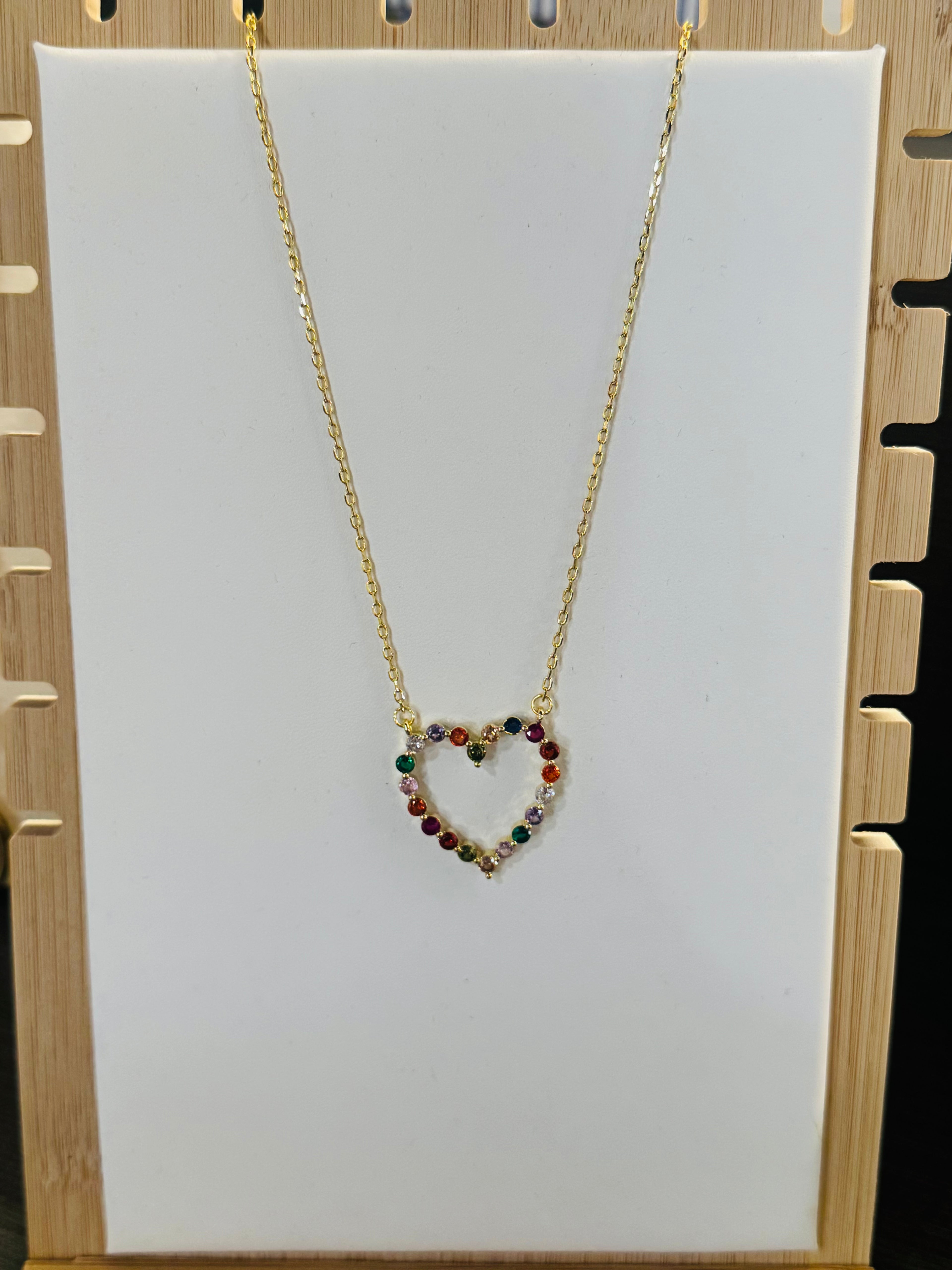 Colorful Heart Necklace