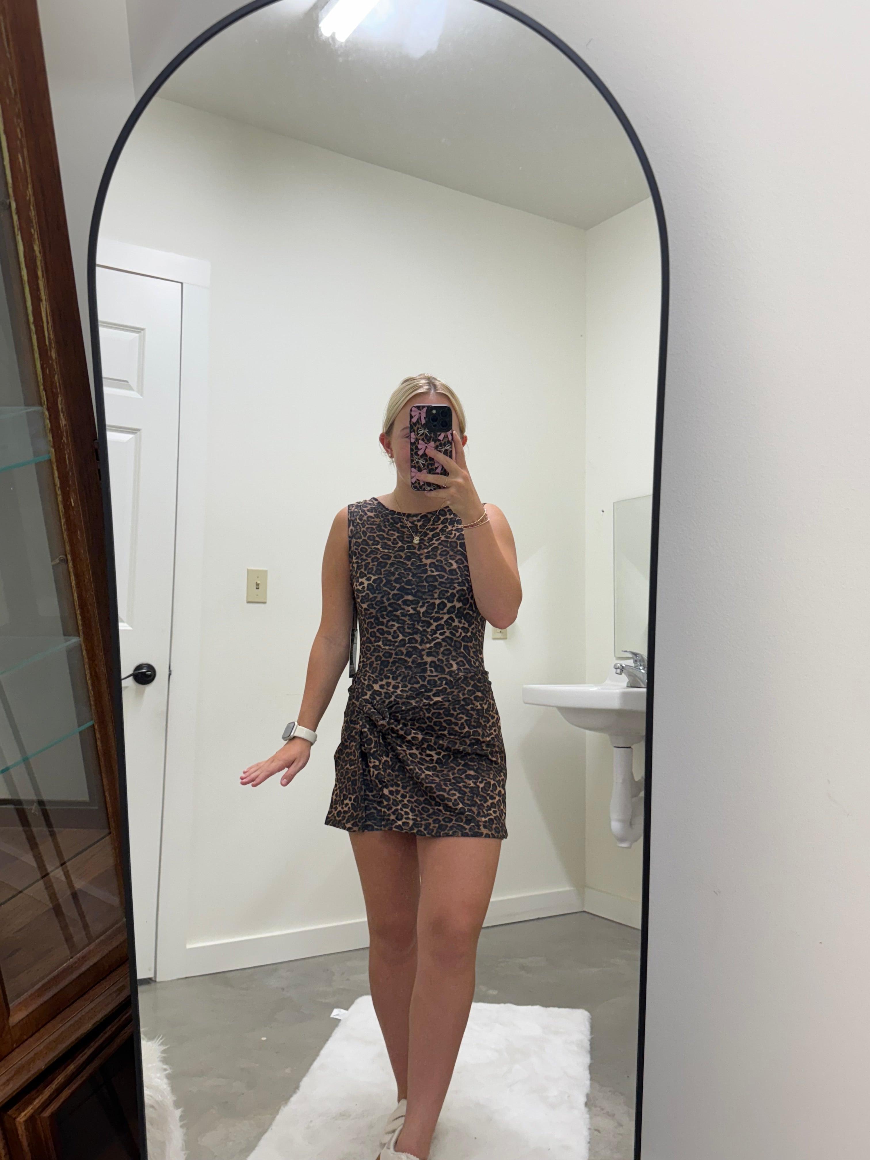 Cheetah Athletic Wrap Dress