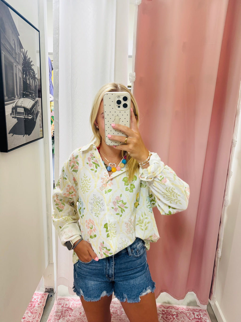 Pastel Garden Cotton Long Sleeve