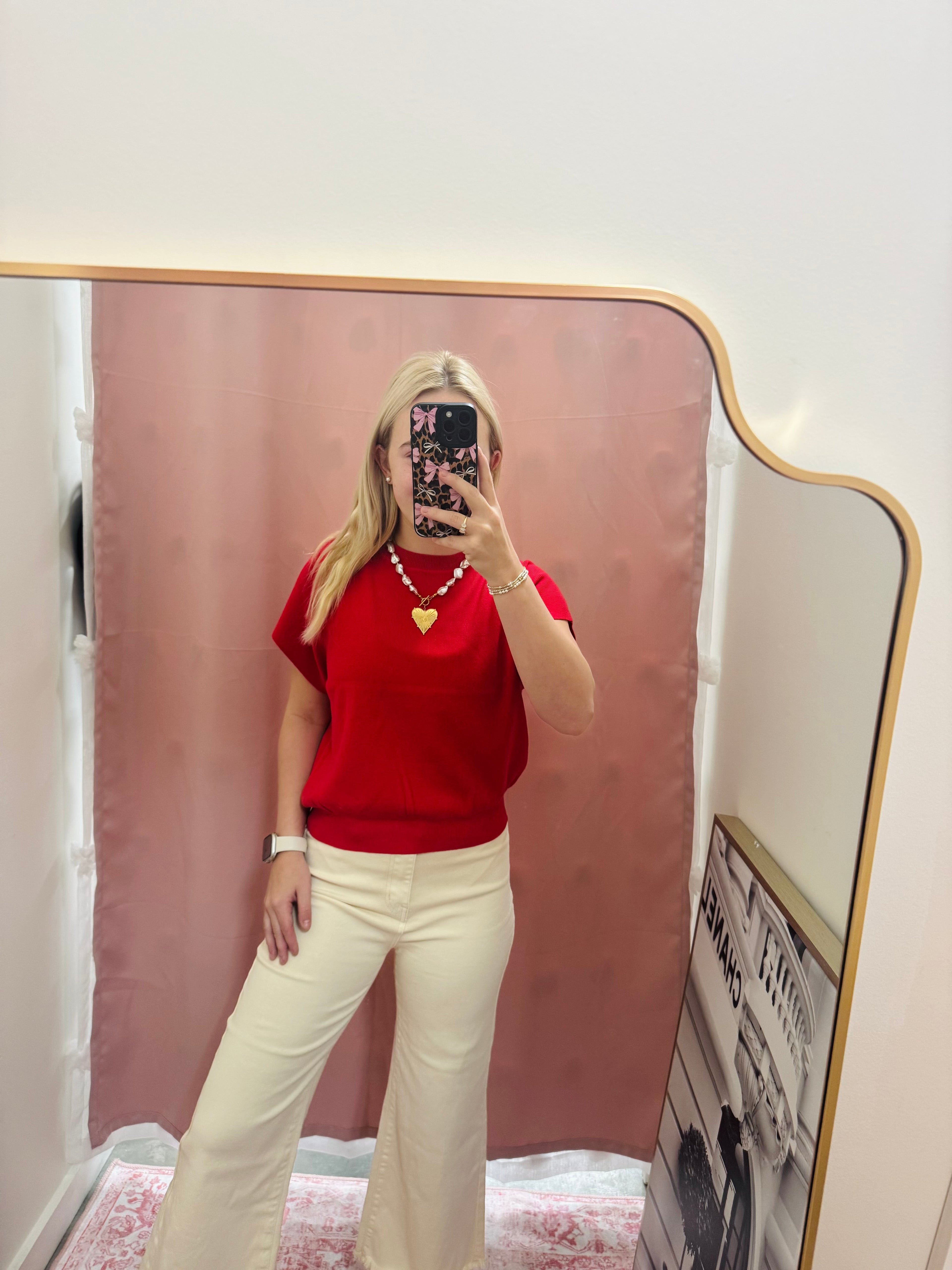 Cherry Red Bubble Sweater