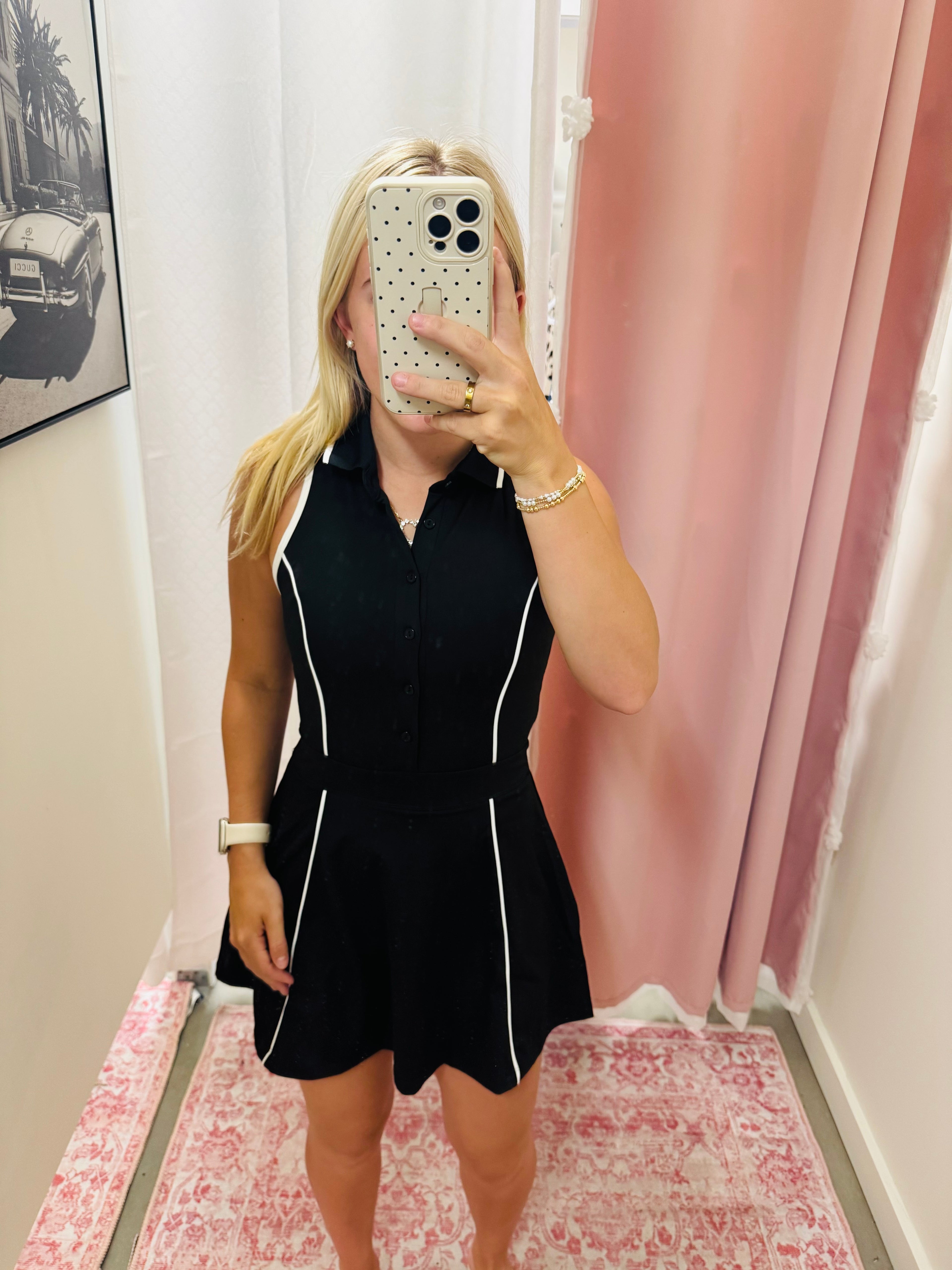 Athletic Black and White Dress