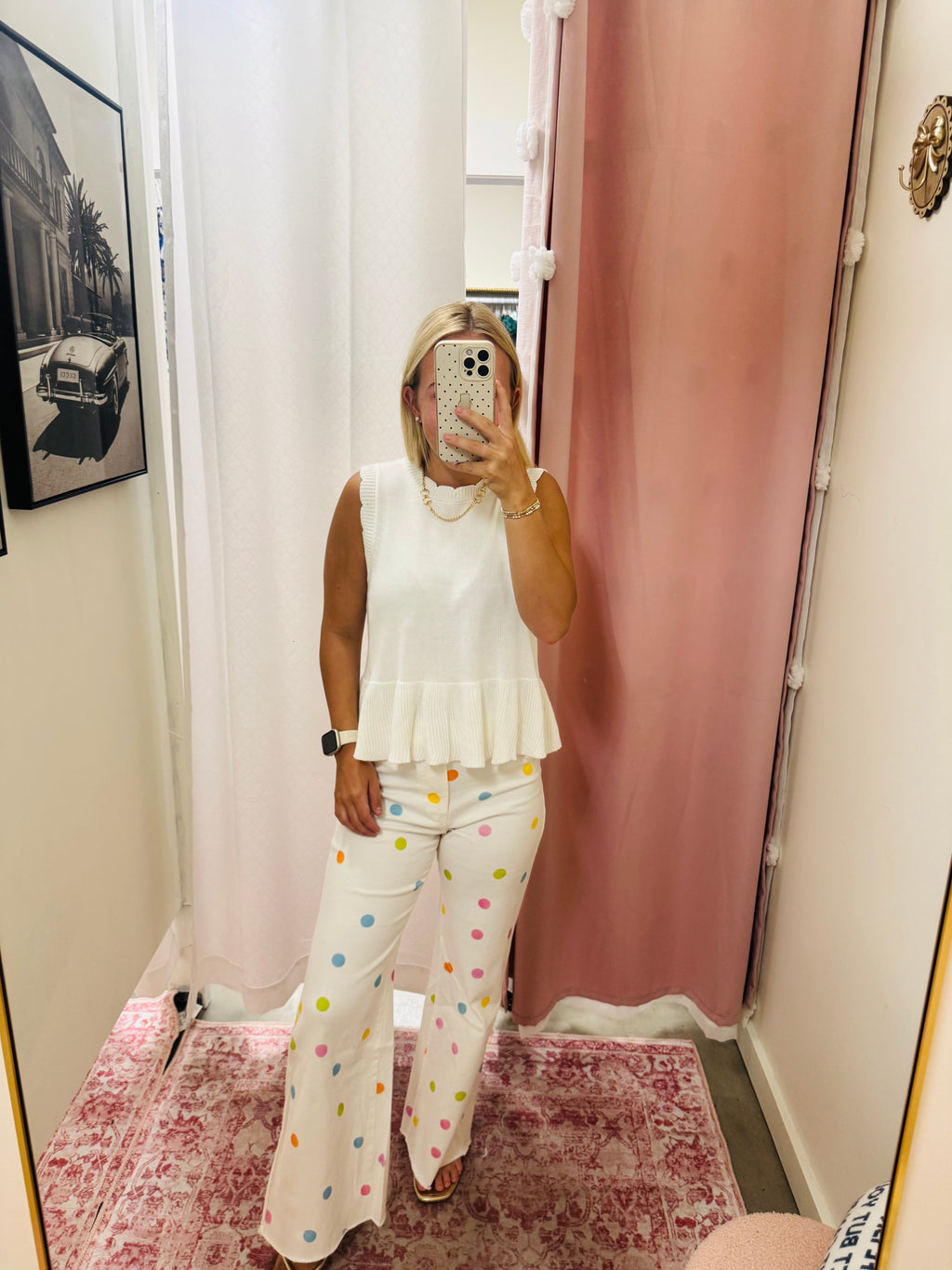 Colorful Polka Dot Jeans