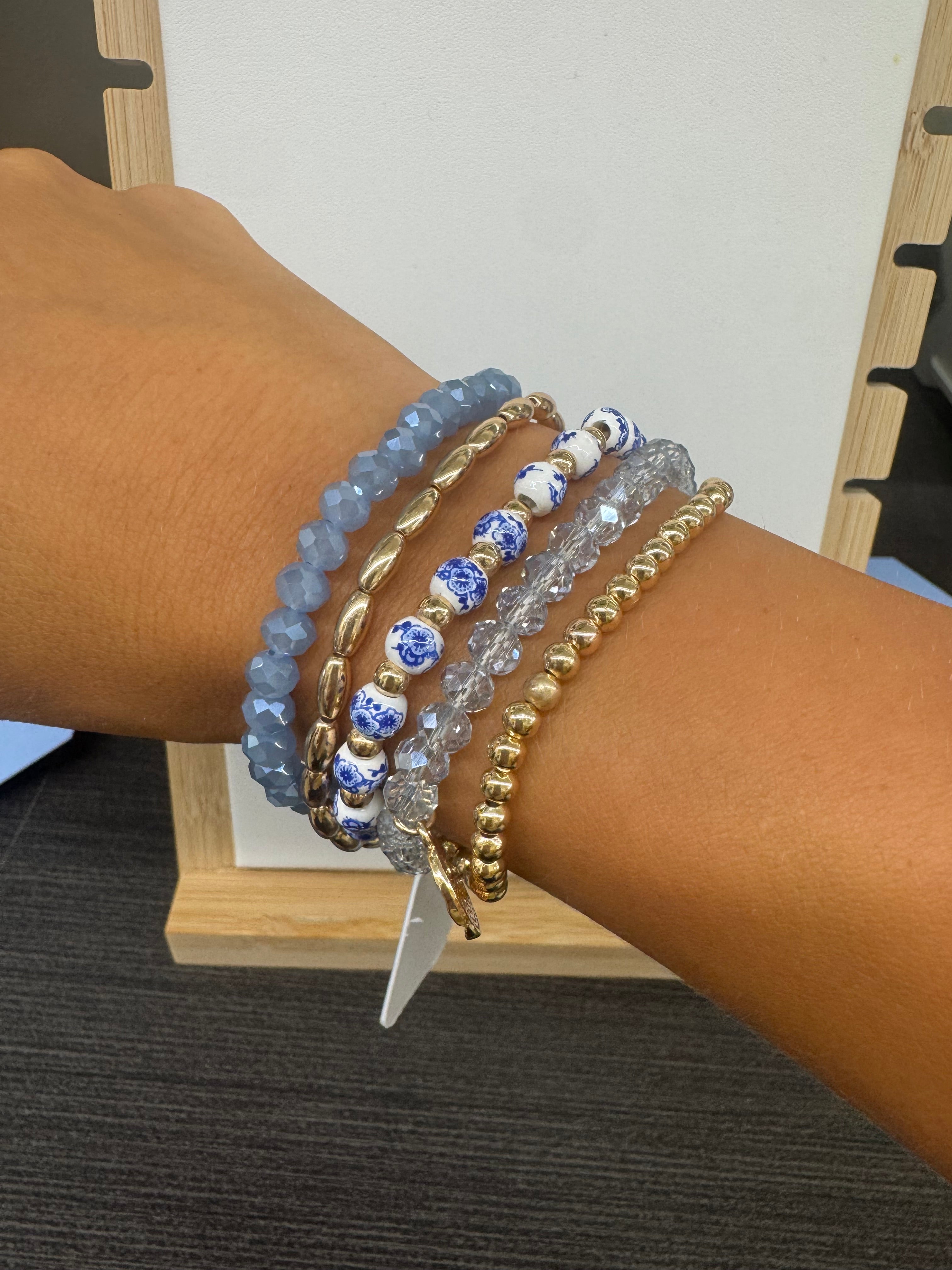Pagoda Garden Bracelet Blue