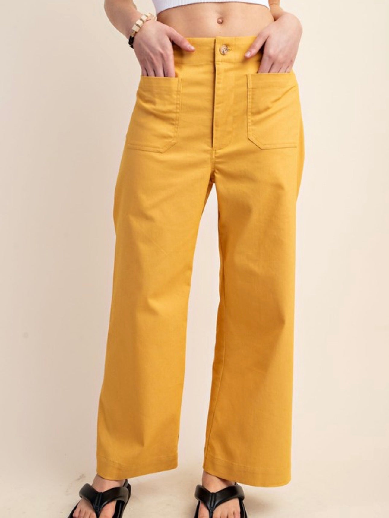 Gold Front Pocket Pants