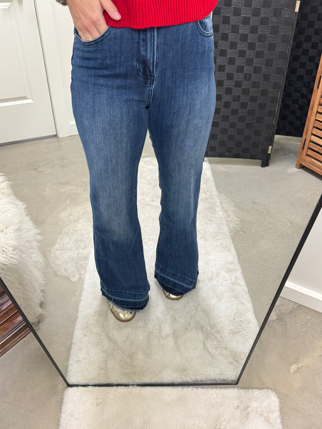 Full Length Dark Denim Jeans