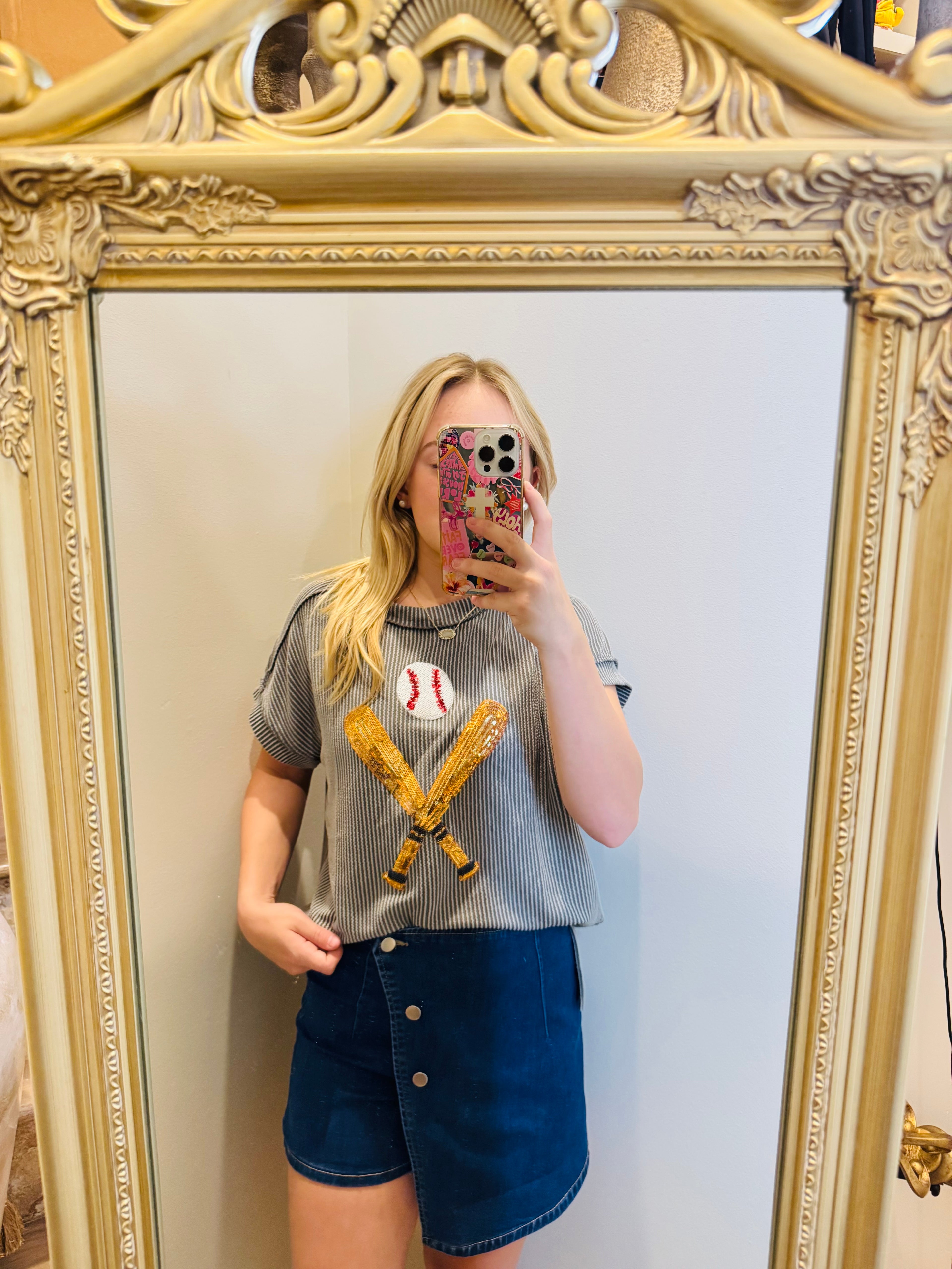 Asymmetrical Button Skort