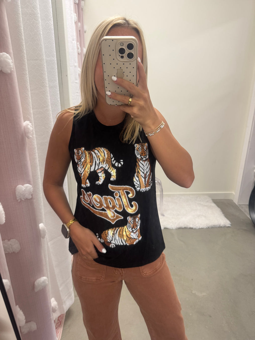 Tiger Sequin Tank
