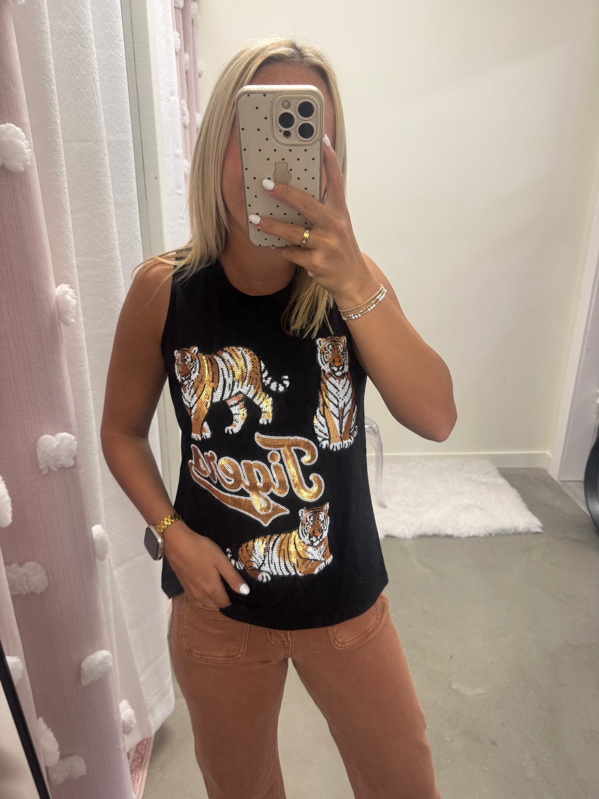 Tiger Sequin Tank