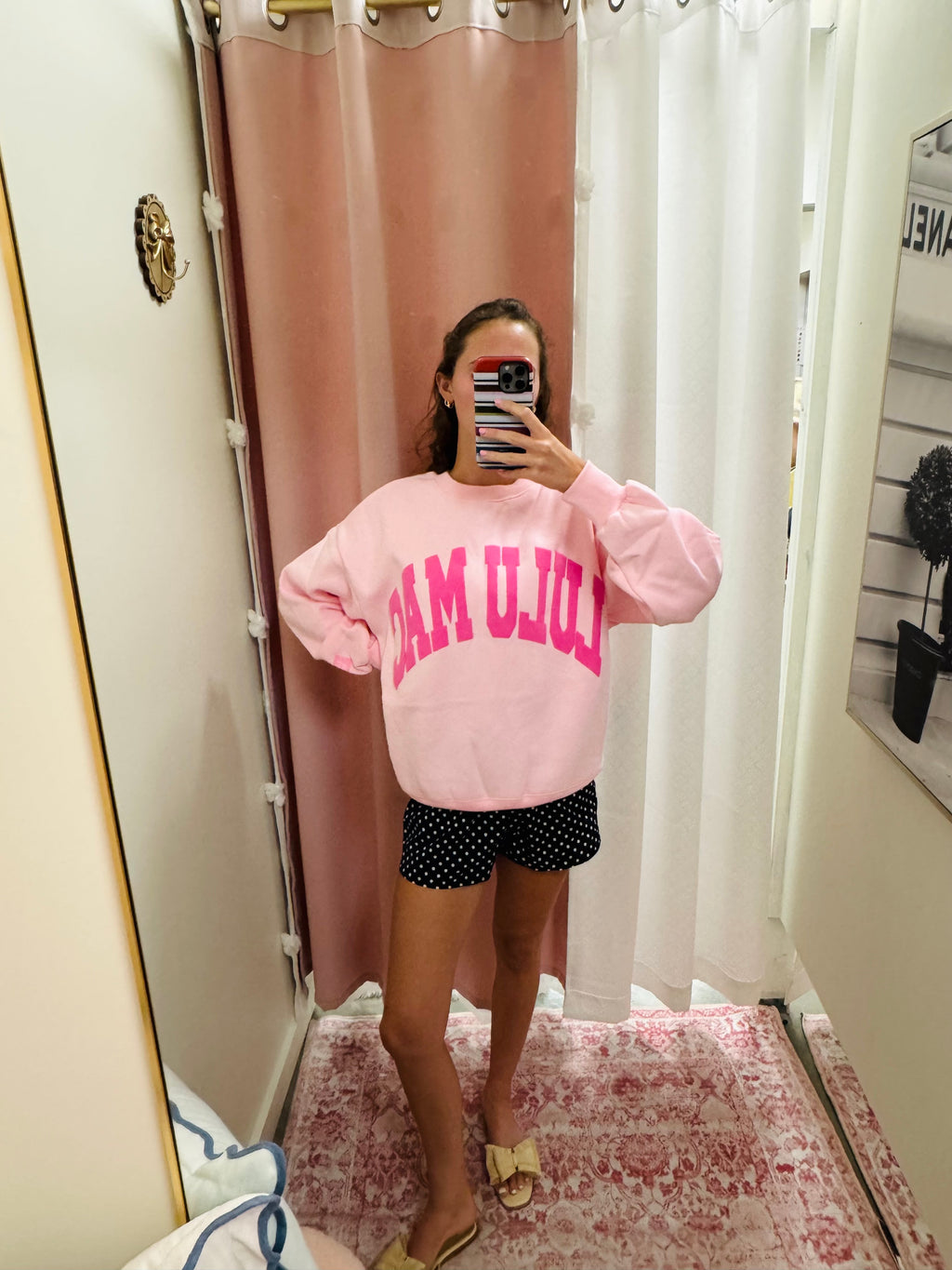 Lulu Mac Pink Puff Sweatshirt