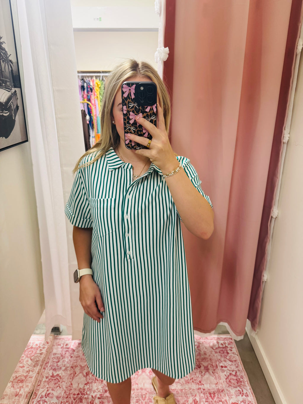 Kelly Green Throw On Dress