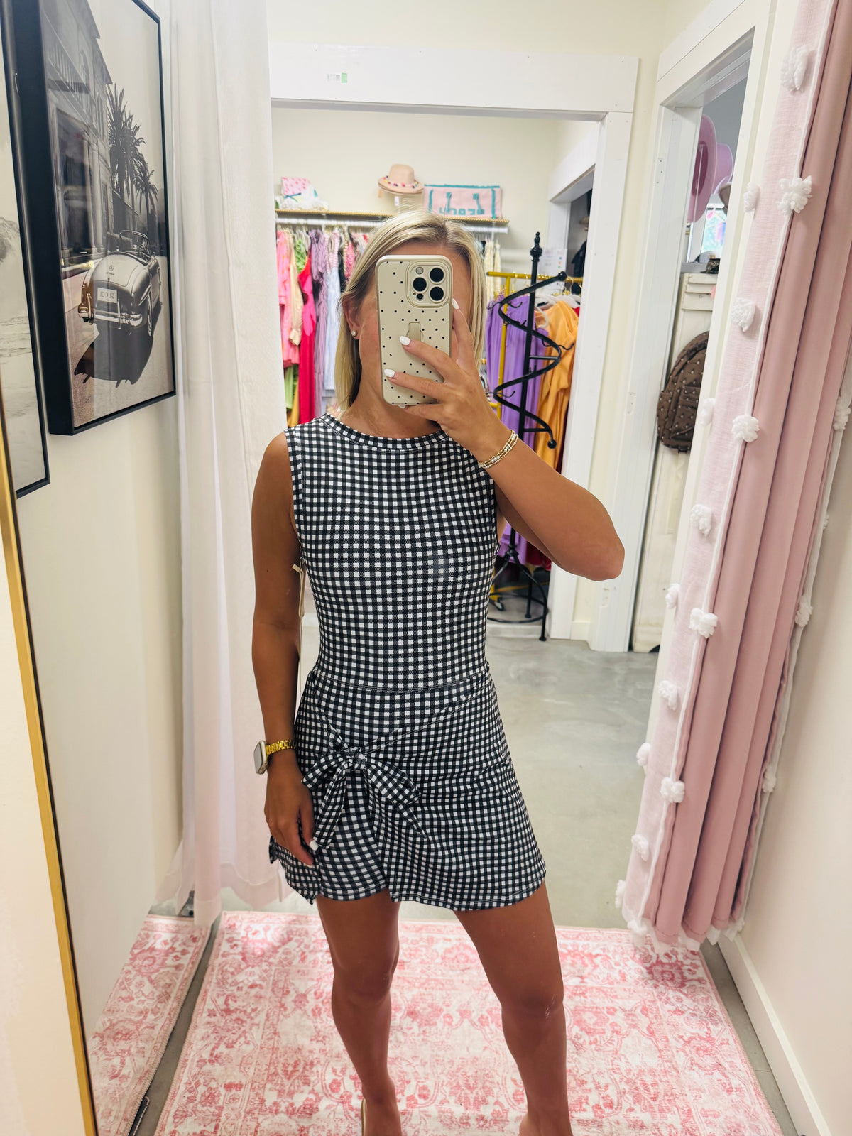 Black and white Wrap Dress