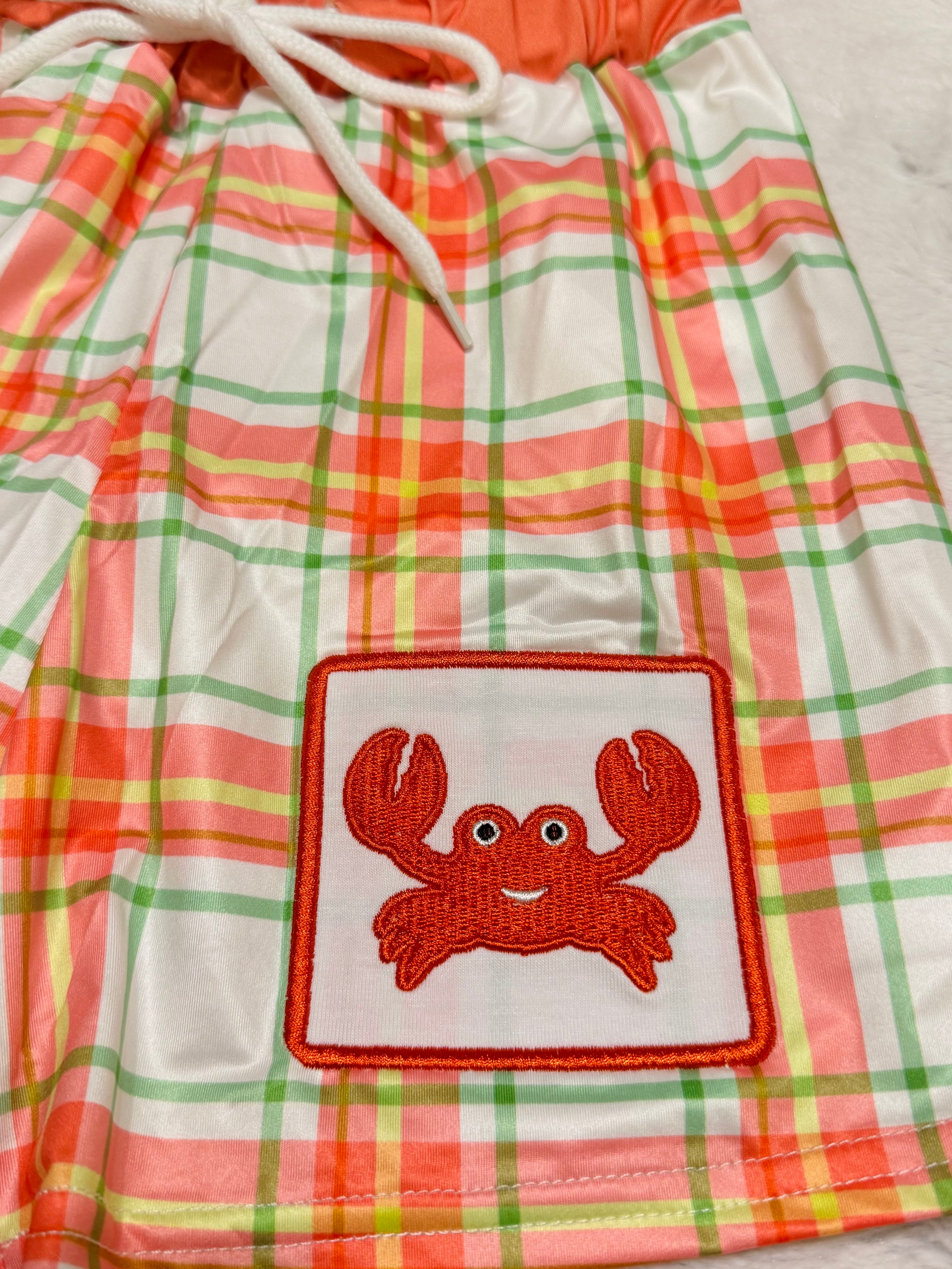 Orange Crab Swim Trunk