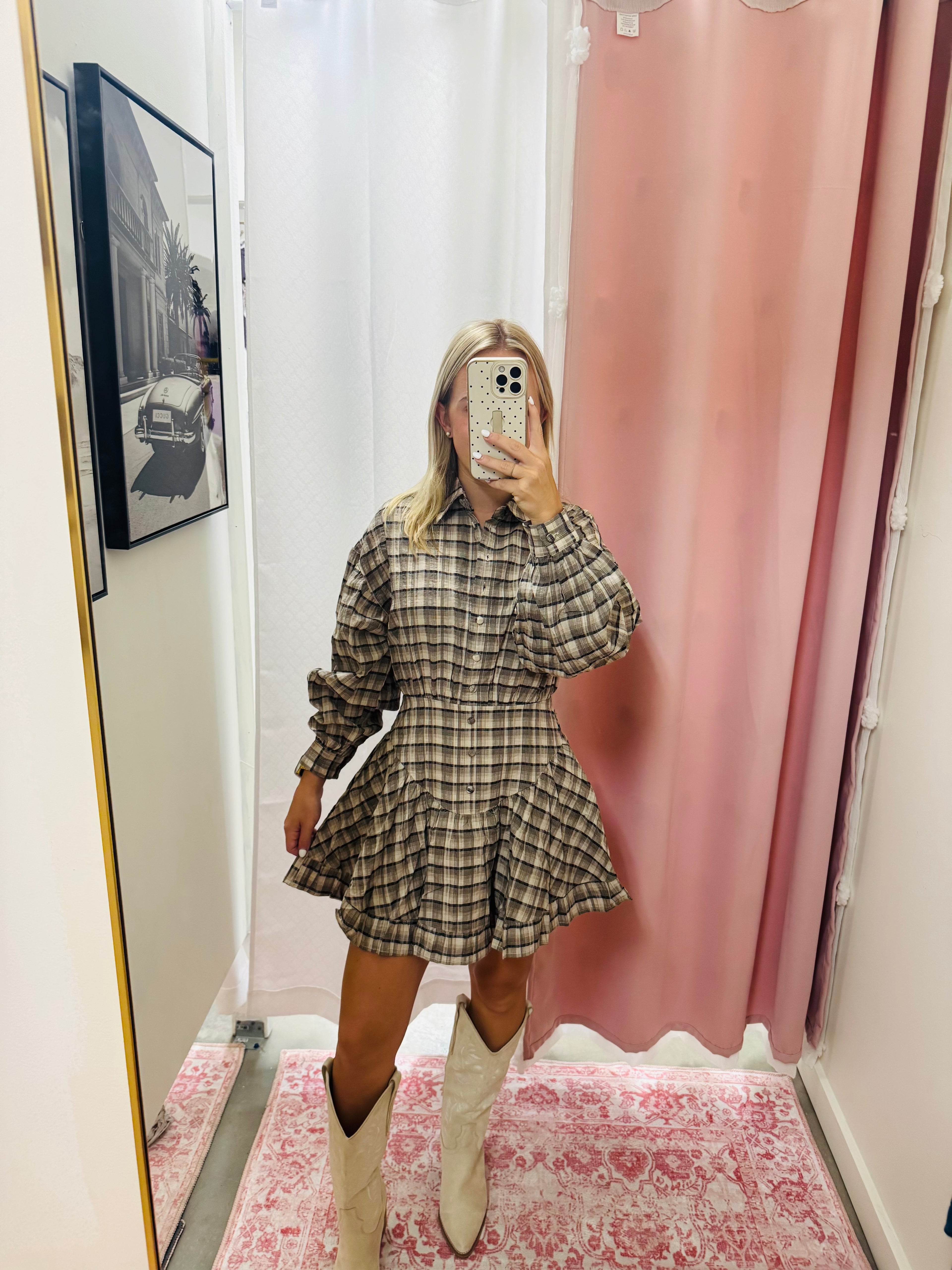 Long Sleeve Mocha Dress