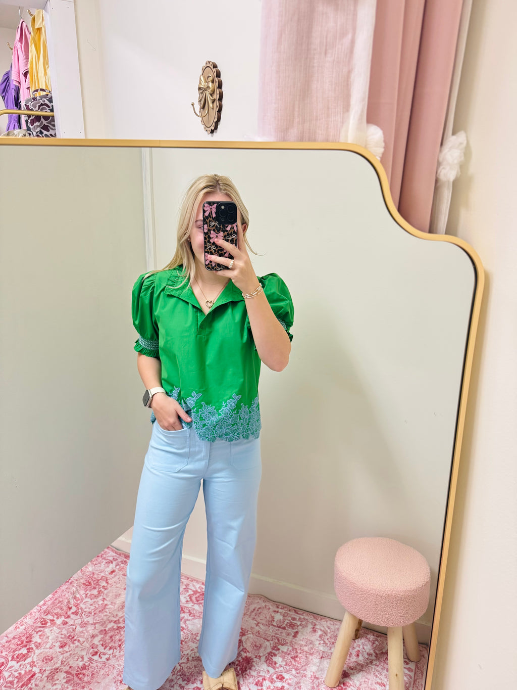 Pretty Green Blouse