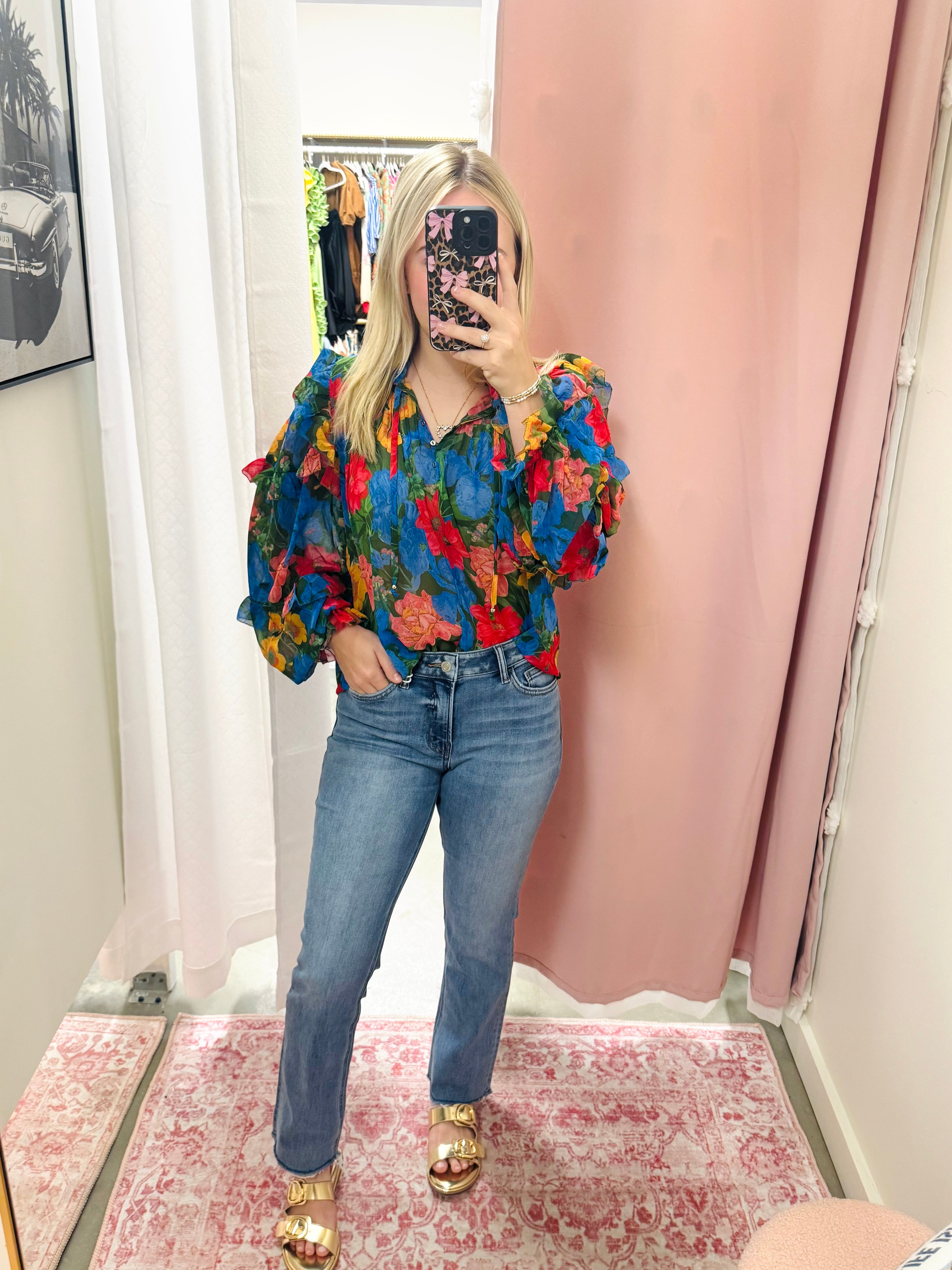 Melissa Mid Rise Straight Jean