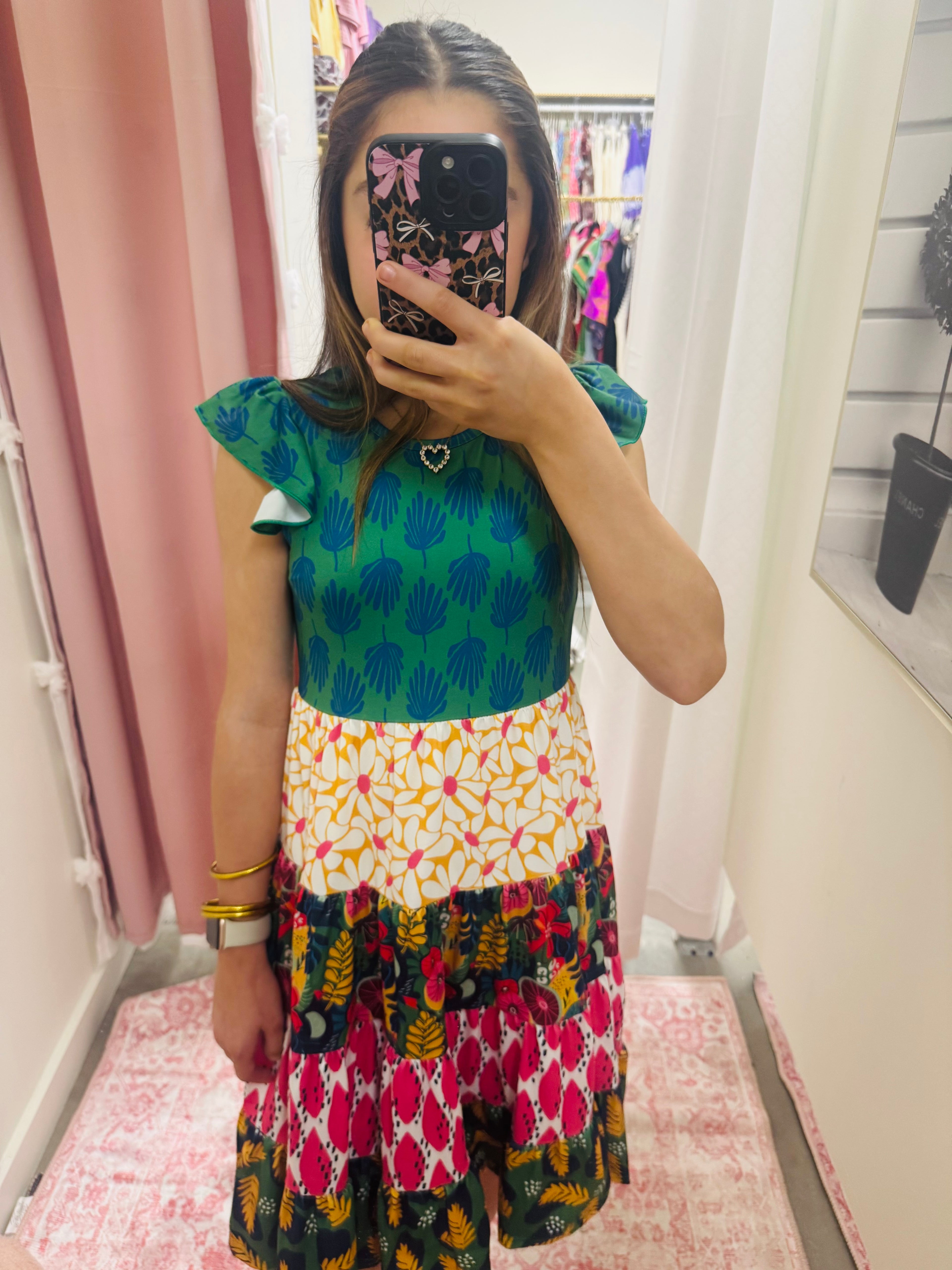 Girls Tropical Spring Dress