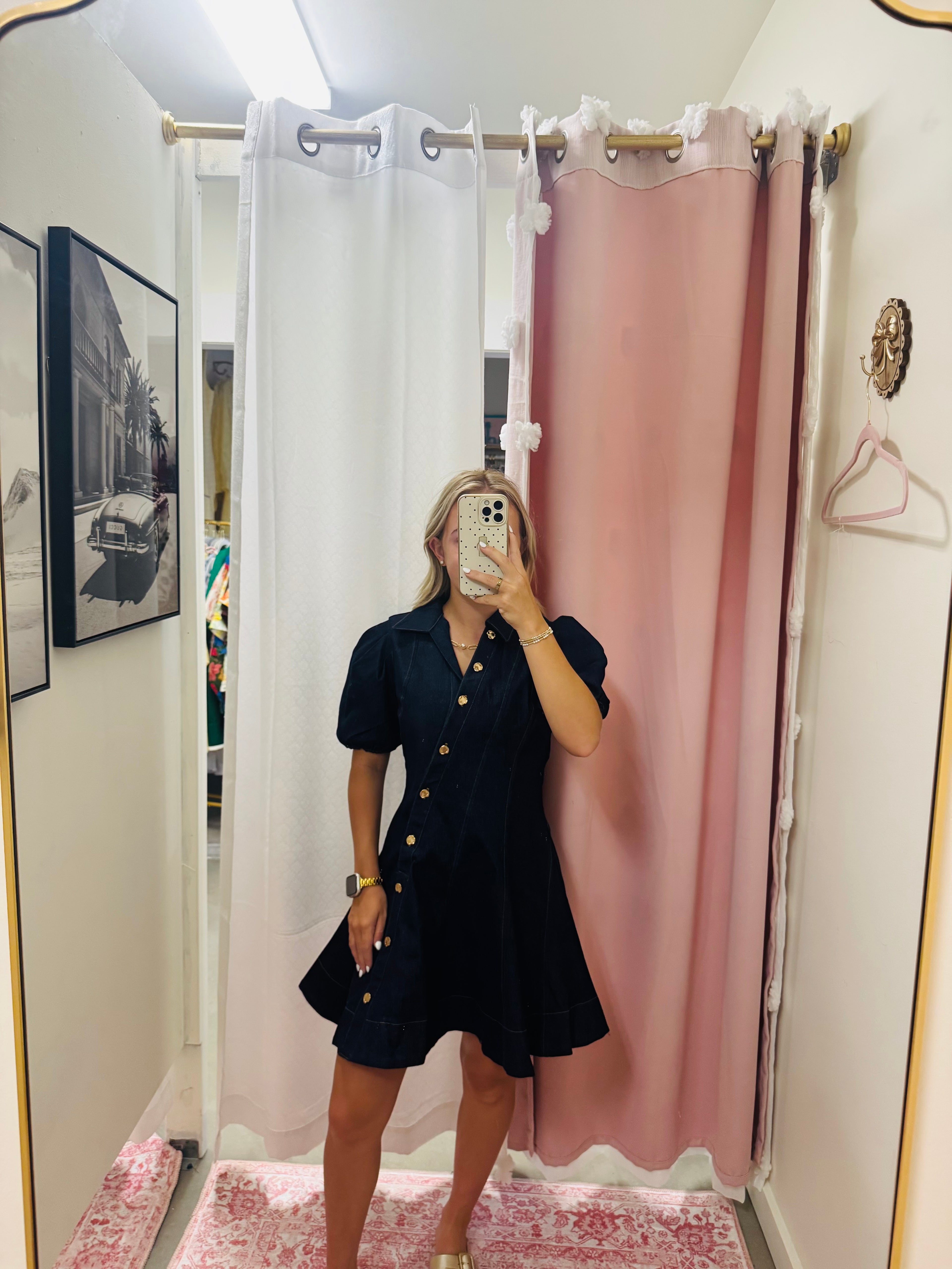 Dark Denim Mini Dress