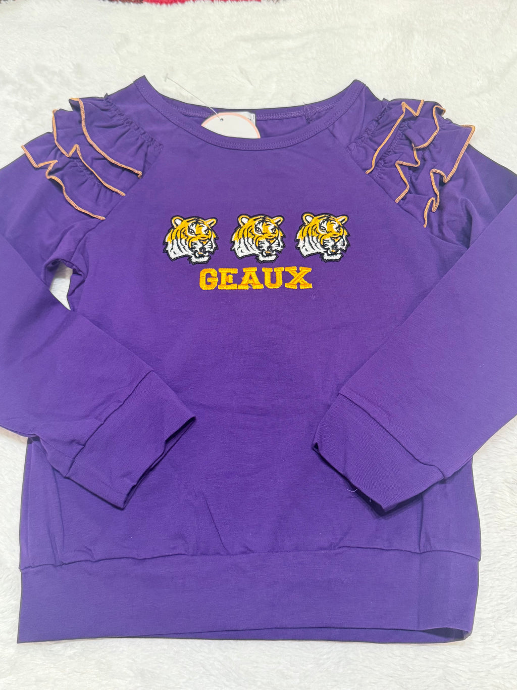 Geaux Embroidery Girl Top