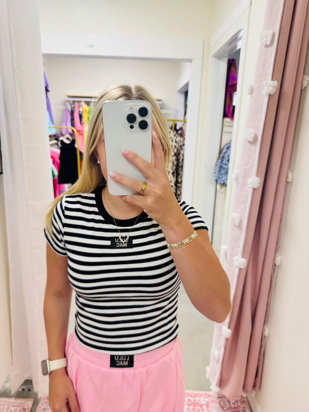 Black and White Lulu Mac Tee