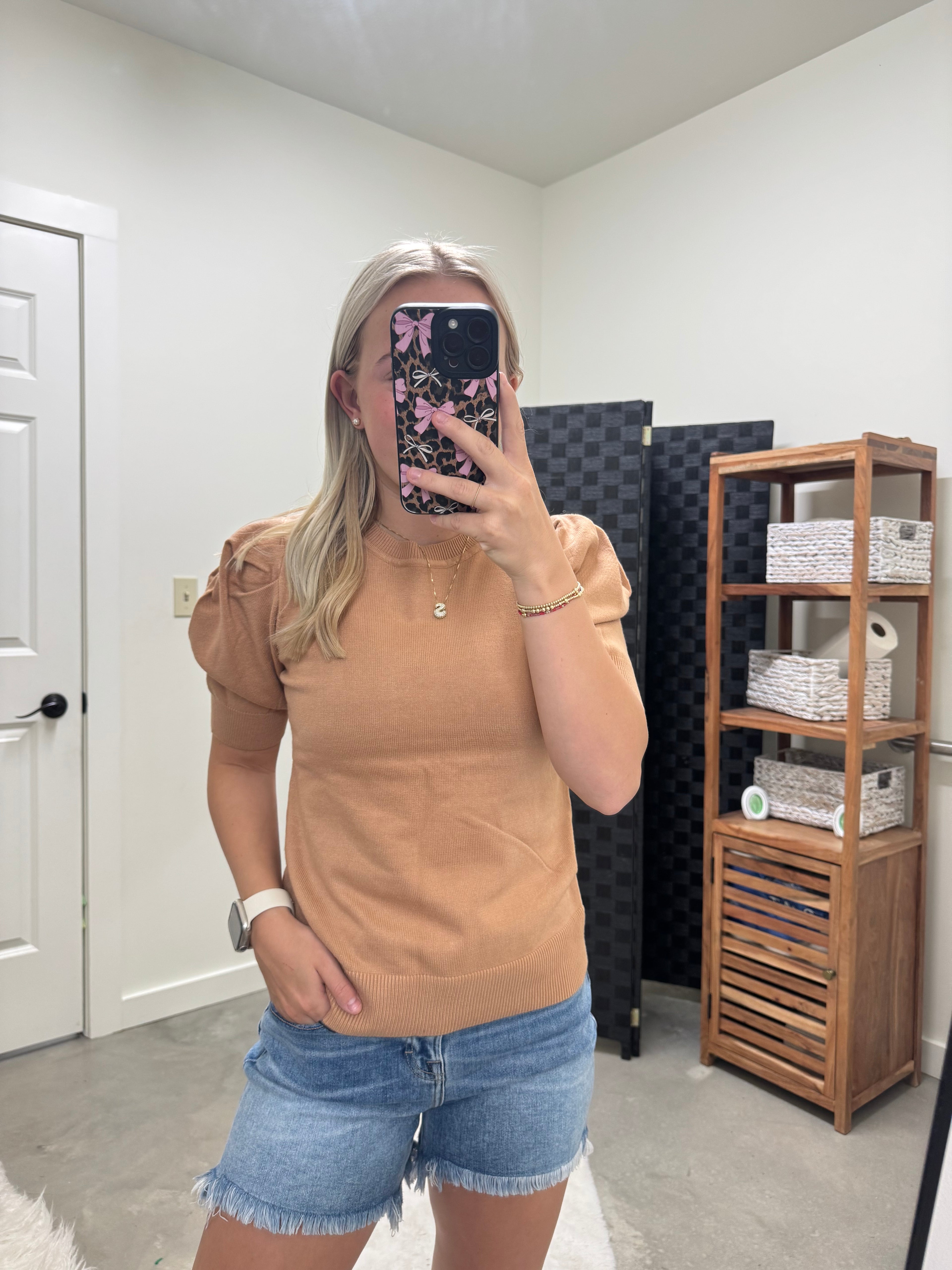 Taupe Sweater Top