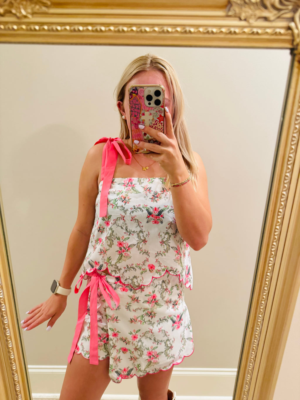 Floral Summer Skort Set