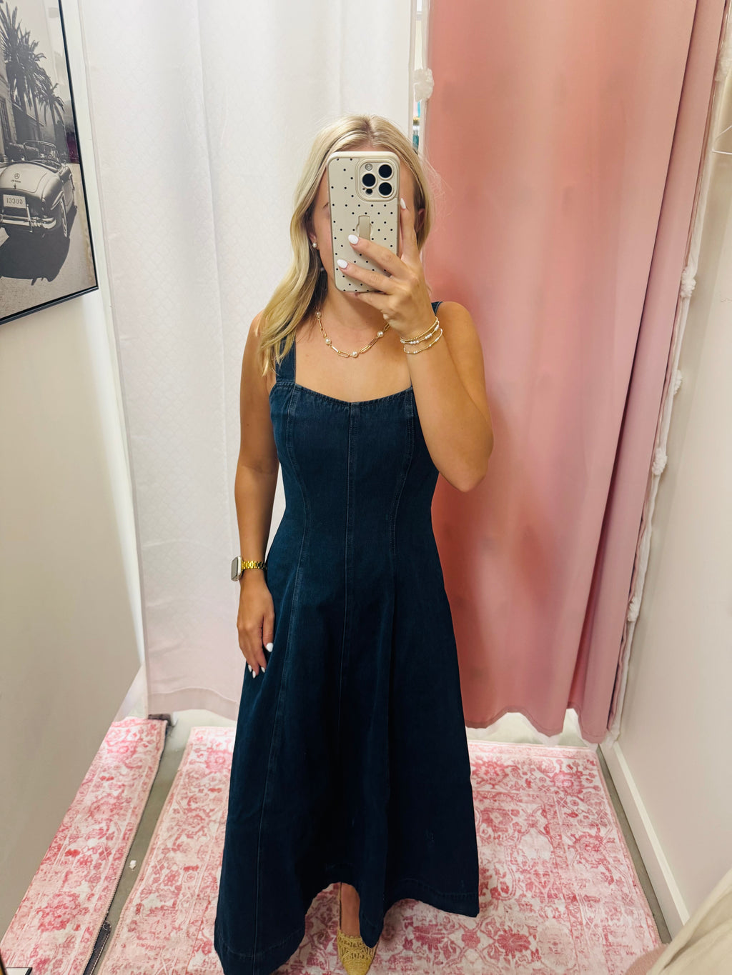 Simple in Denim Dress